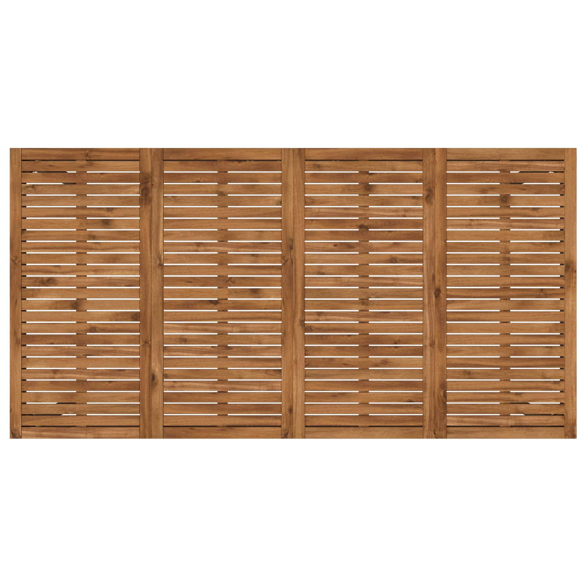 Garden Bar Table Natural and Black 196 x 100.5 x 105 cm