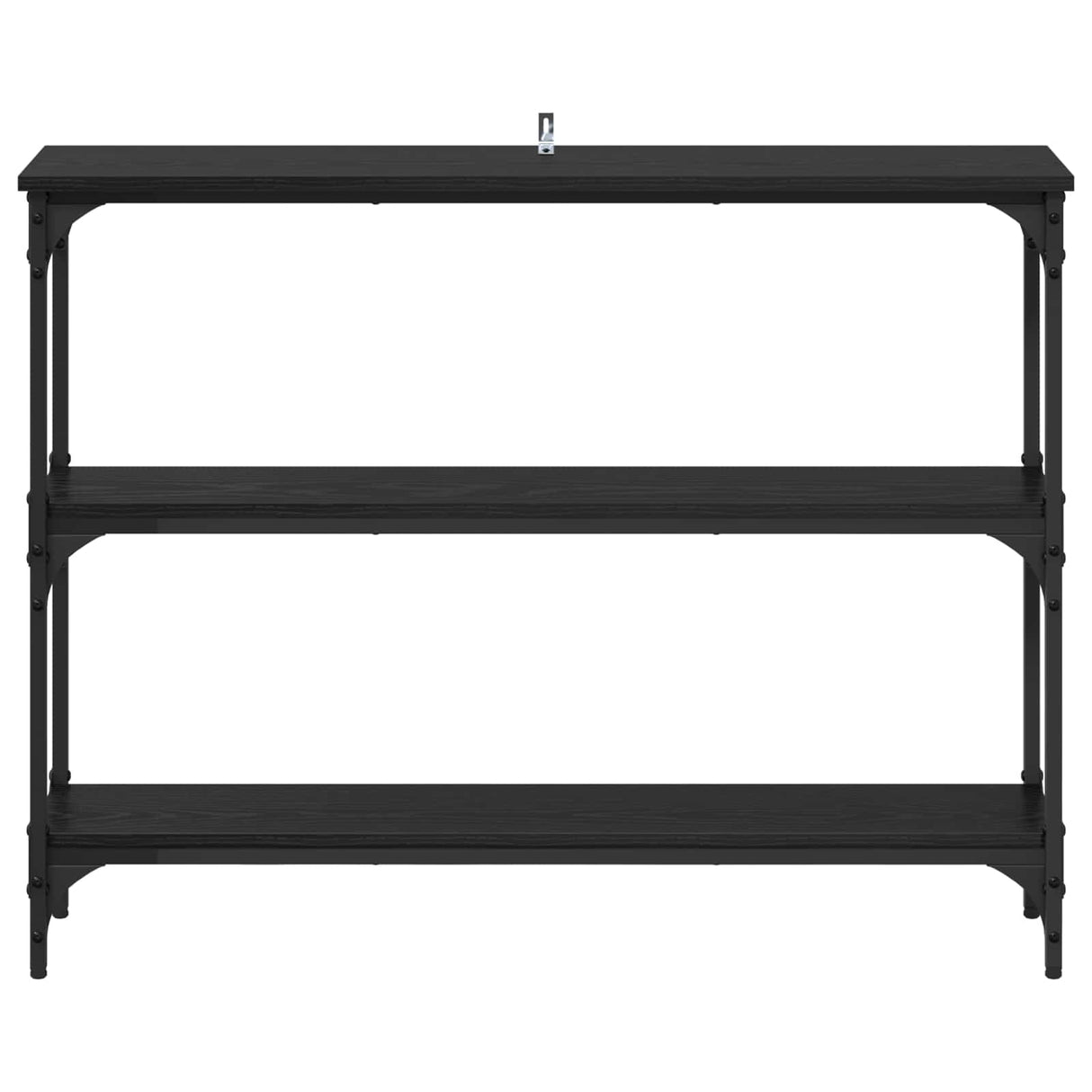Console Table Black oak 100 x 22,5 x 75 cm Engineered Wood