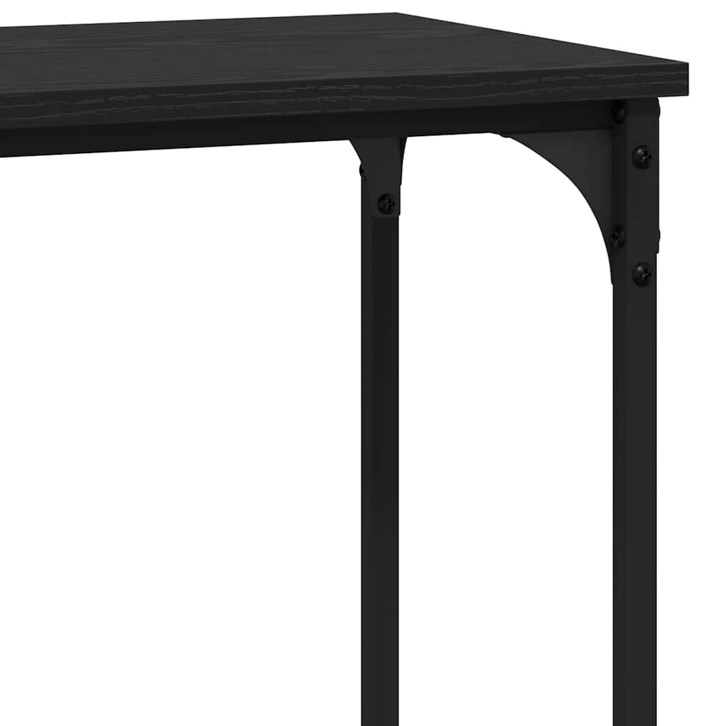 Console Table Black oak 101 x 30.5 x 75 cm Engineered wood