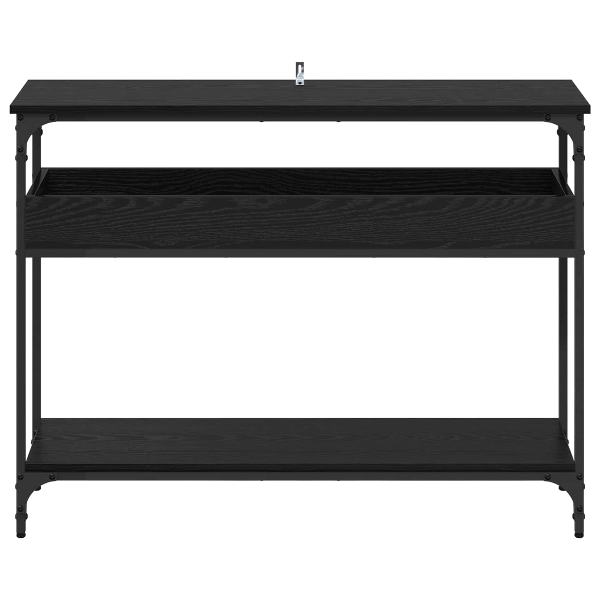 Console Table Black oak 100 x 29 x 75 cm Engineered wood