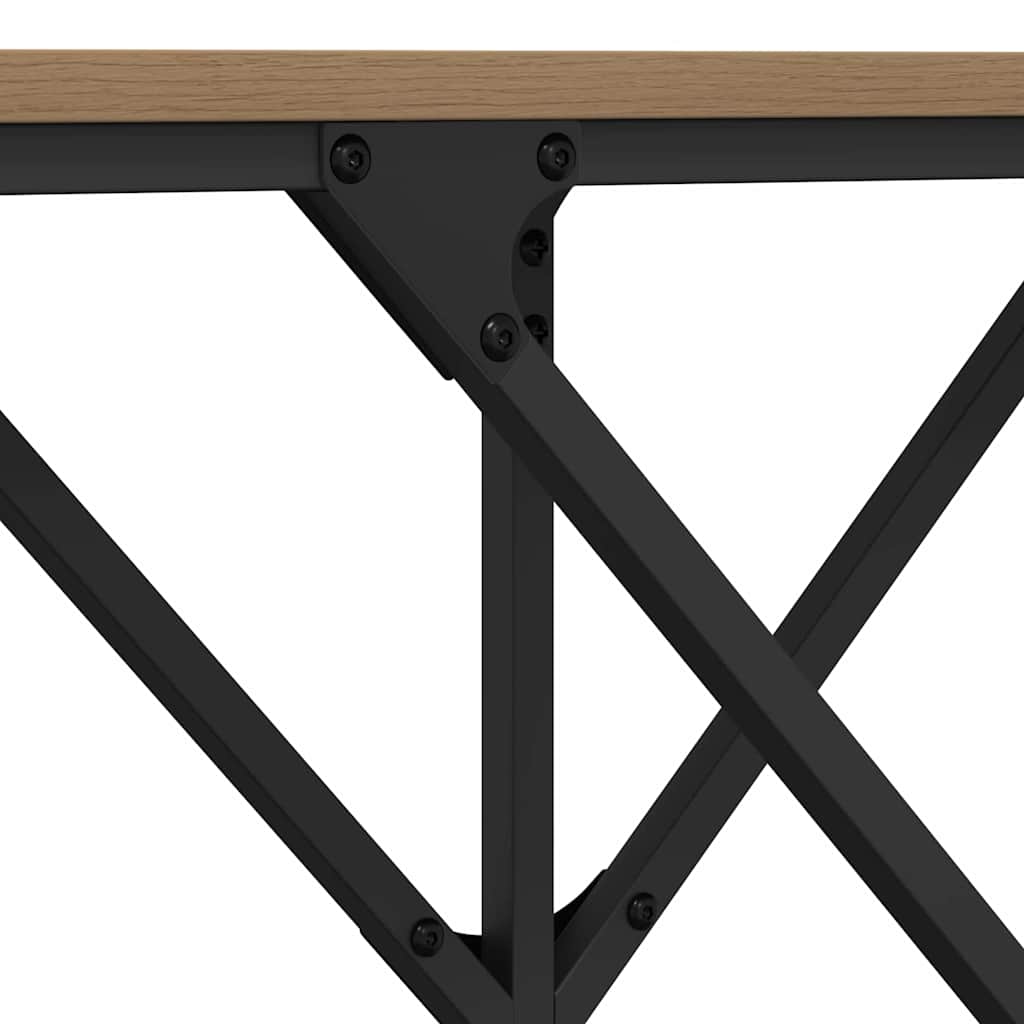 Console Table Artisan oak 140 x 29 x 75 cm Engineered wood