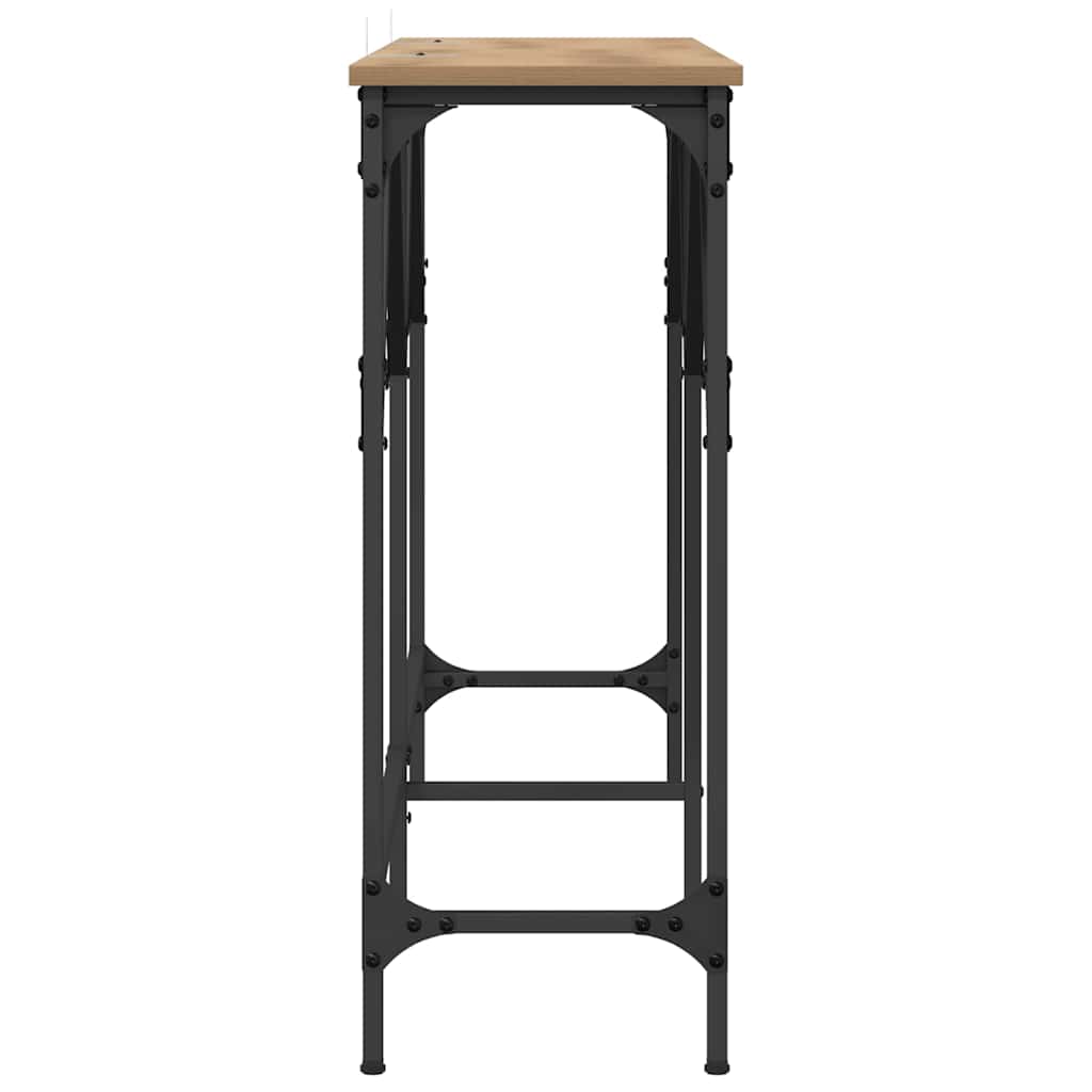 Console Table Artisan oak 140 x 29 x 75 cm Engineered wood