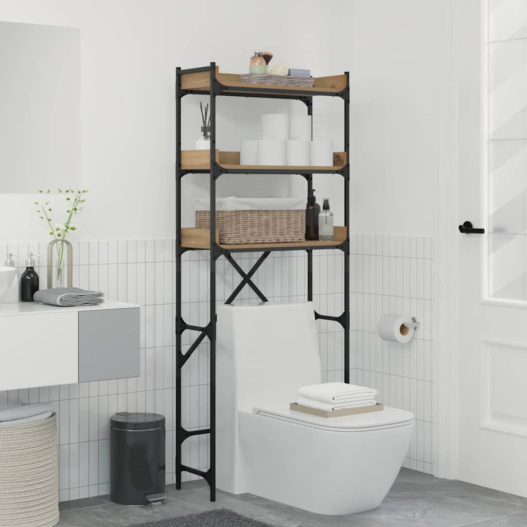 Washing Machine Shelf 67 x 25 x 163 cm Engineered wood