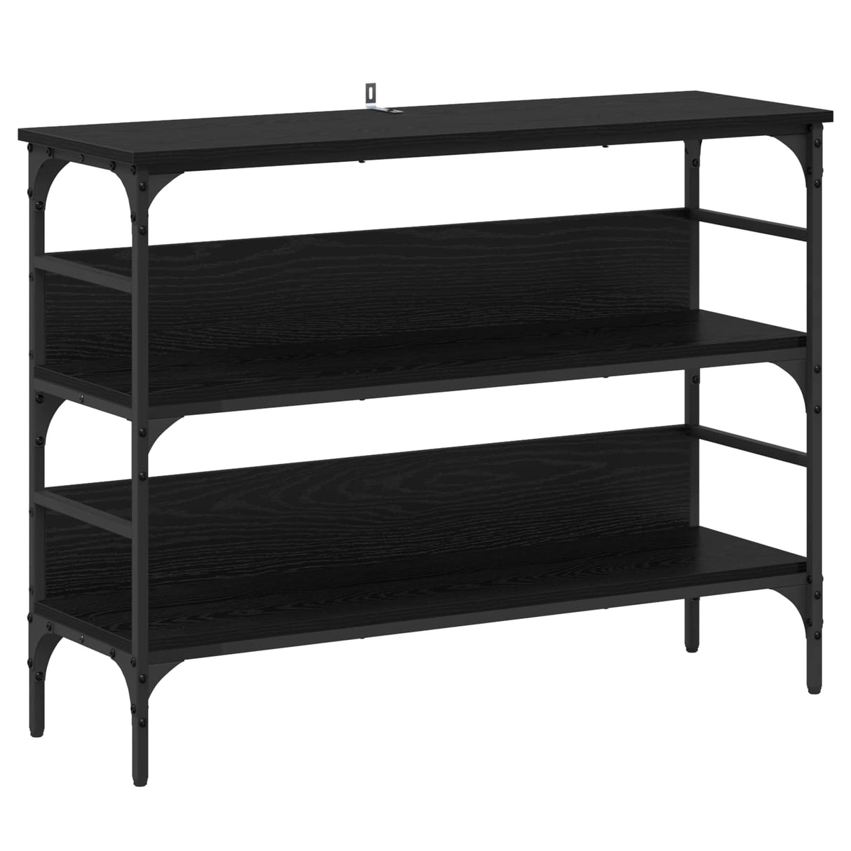 Console Table Black oak 100 x 32 x 75 cm Engineered wood
