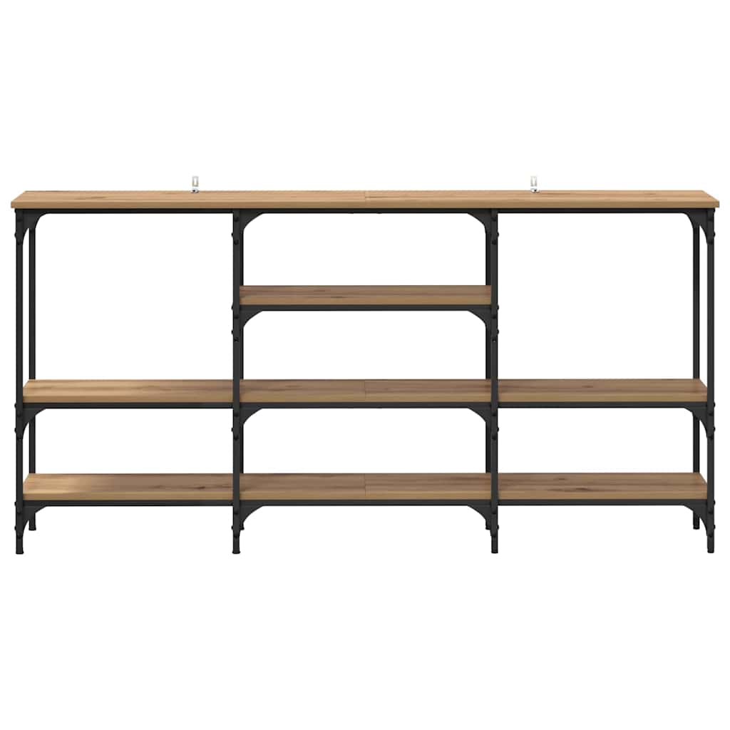 Console Table Artisan oak 160 x 29 x 80 cm Engineered wood