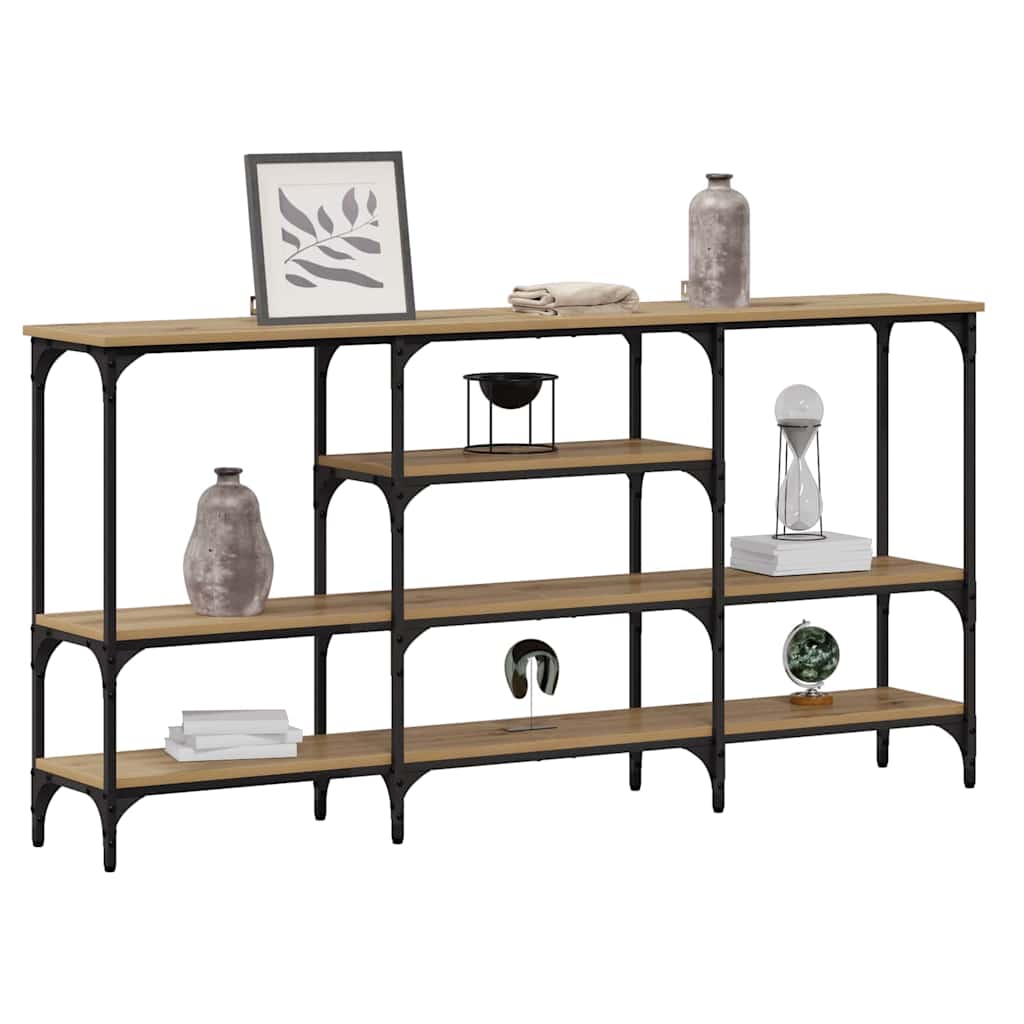 Console Table Artisan oak 160 x 29 x 80 cm Engineered wood