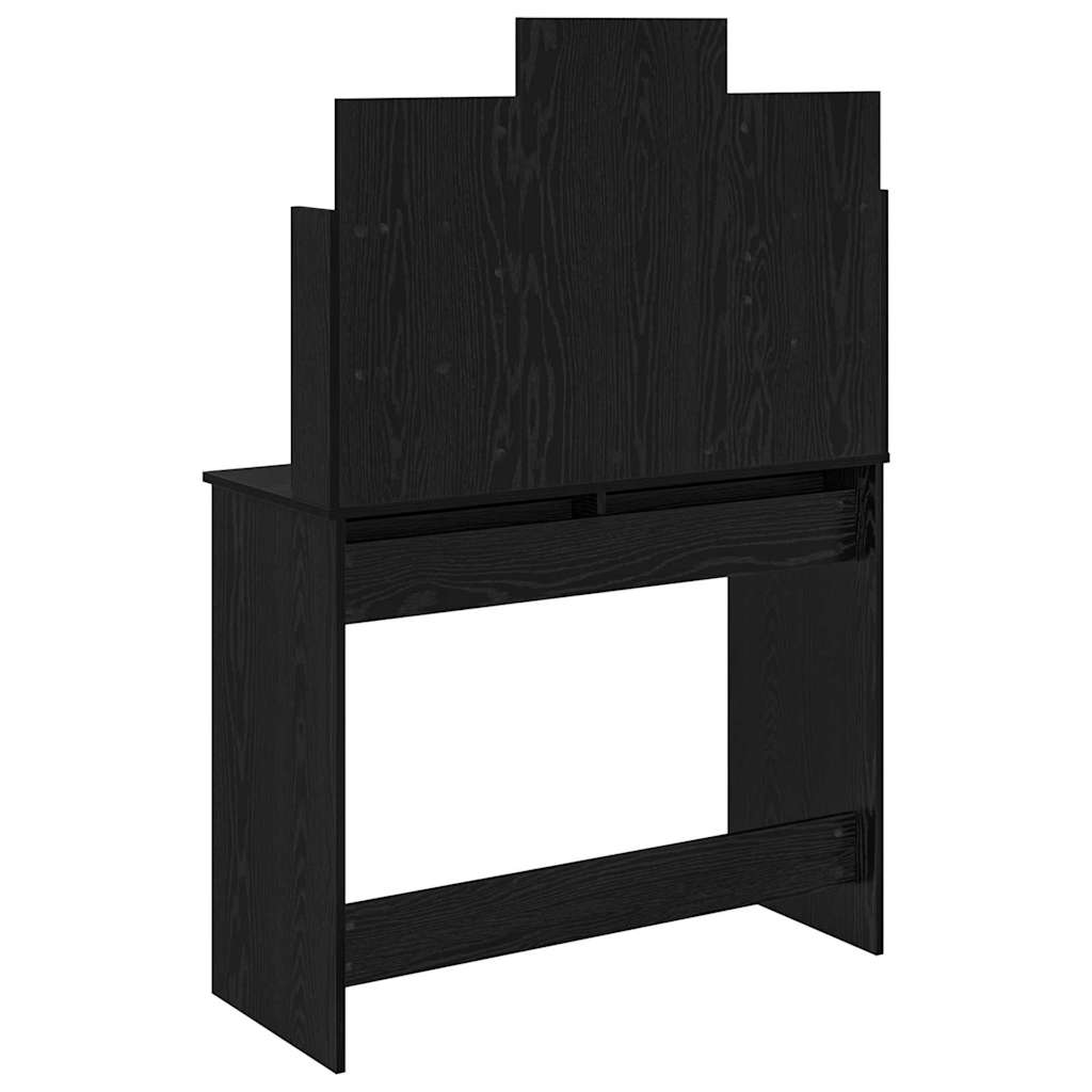 Dressing Table Black Oak 96 x 39 x 142 cm Engineered Wood
