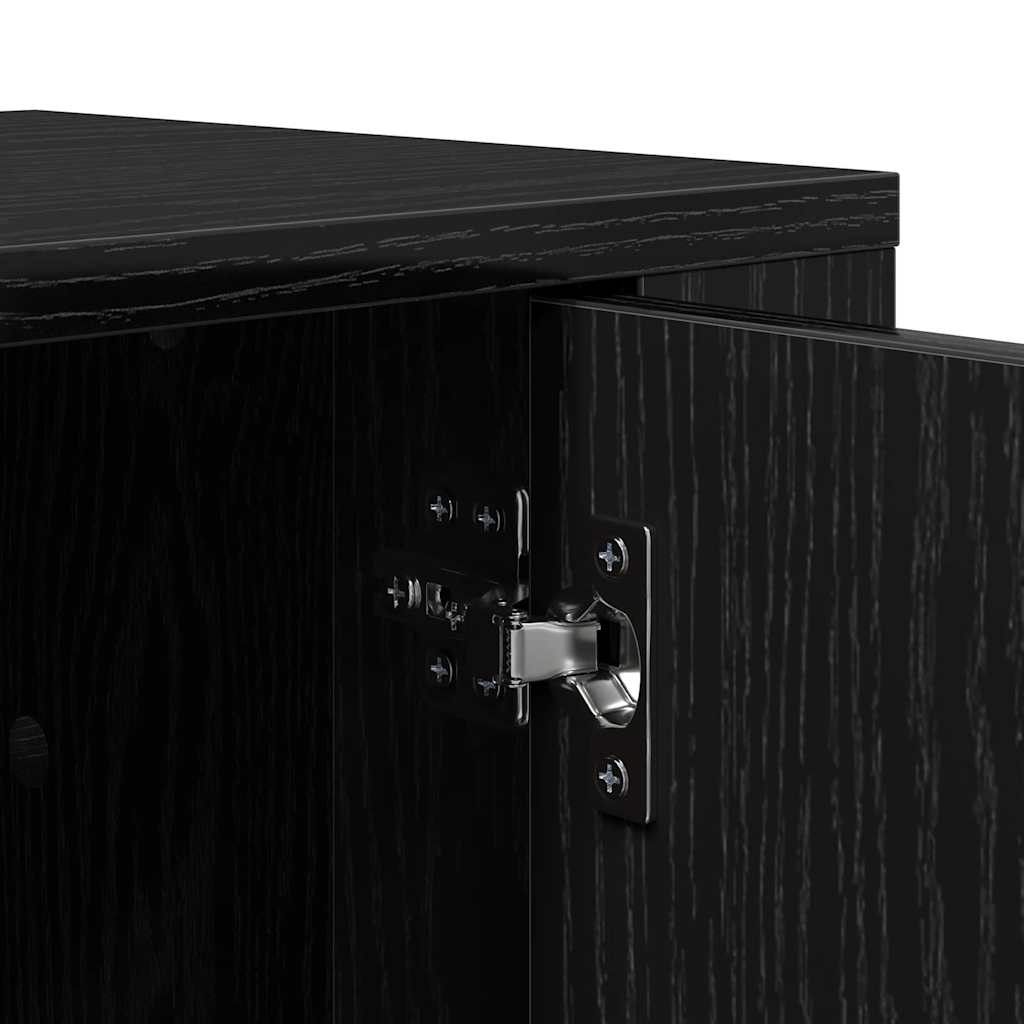 TV Cabinet 100 x 31,5 x 35 cm Black Oak Engineered Wood