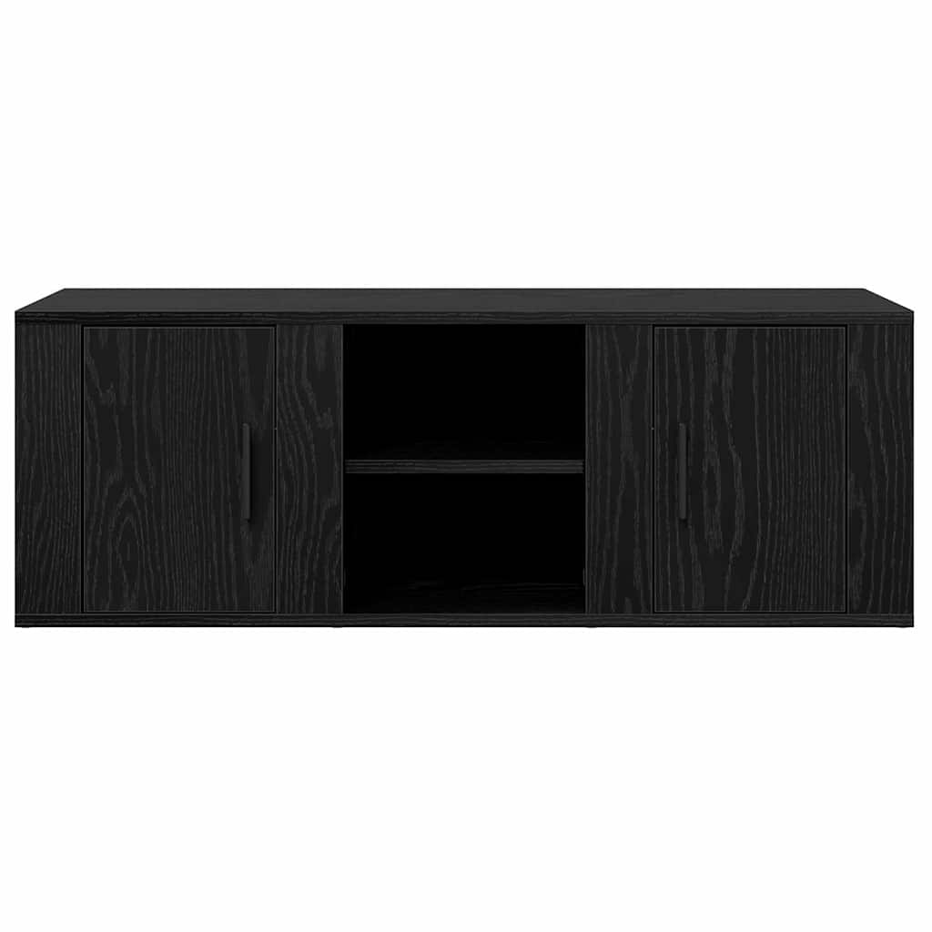 TV Cabinet 100 x 31,5 x 35 cm Black Oak Engineered Wood