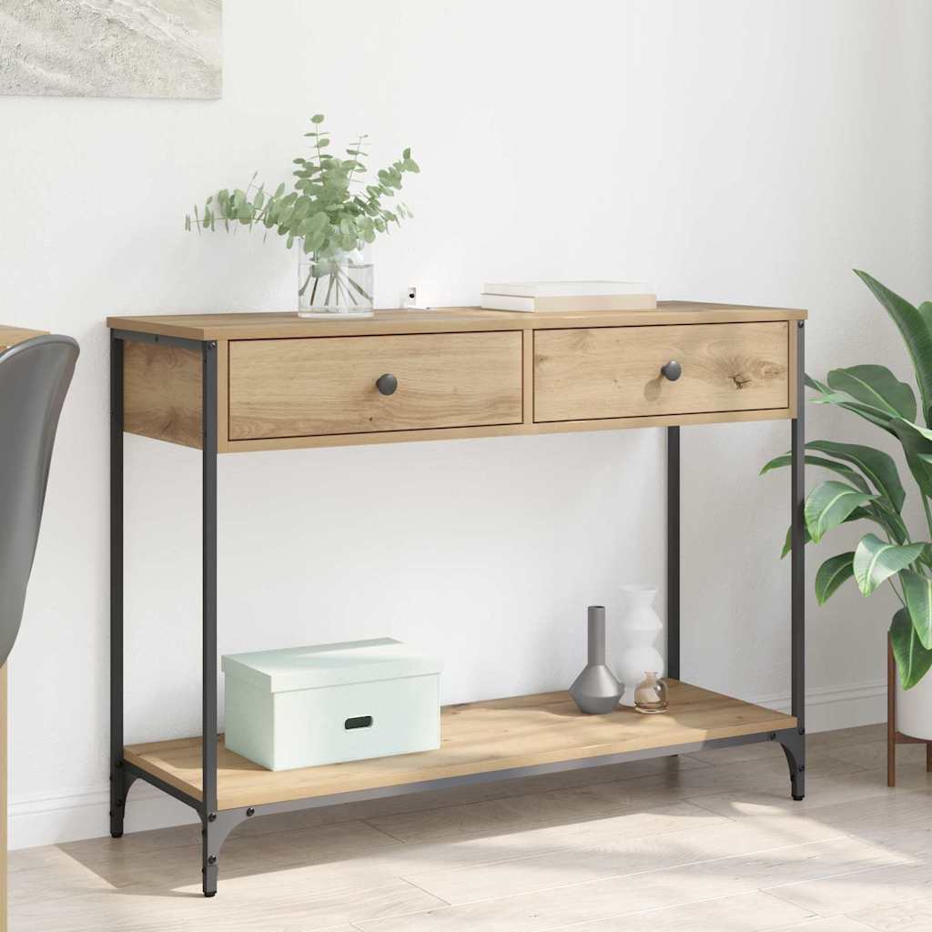 Console Table Artisan Oak 100 x 34,5 x 75 cm Engineered Wood