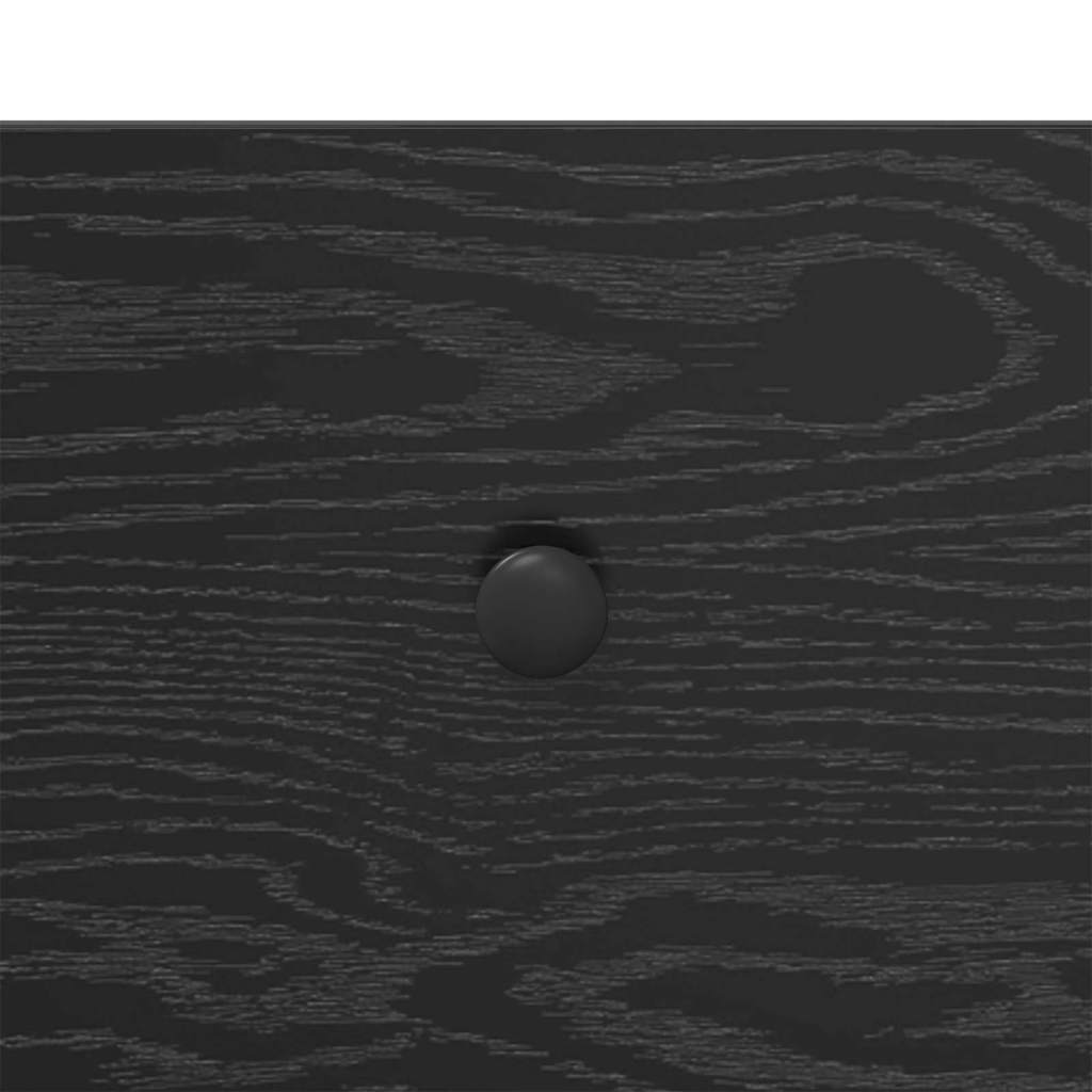 Console Table Black Oak 100 x 34,5 x 75 cm Engineered Wood