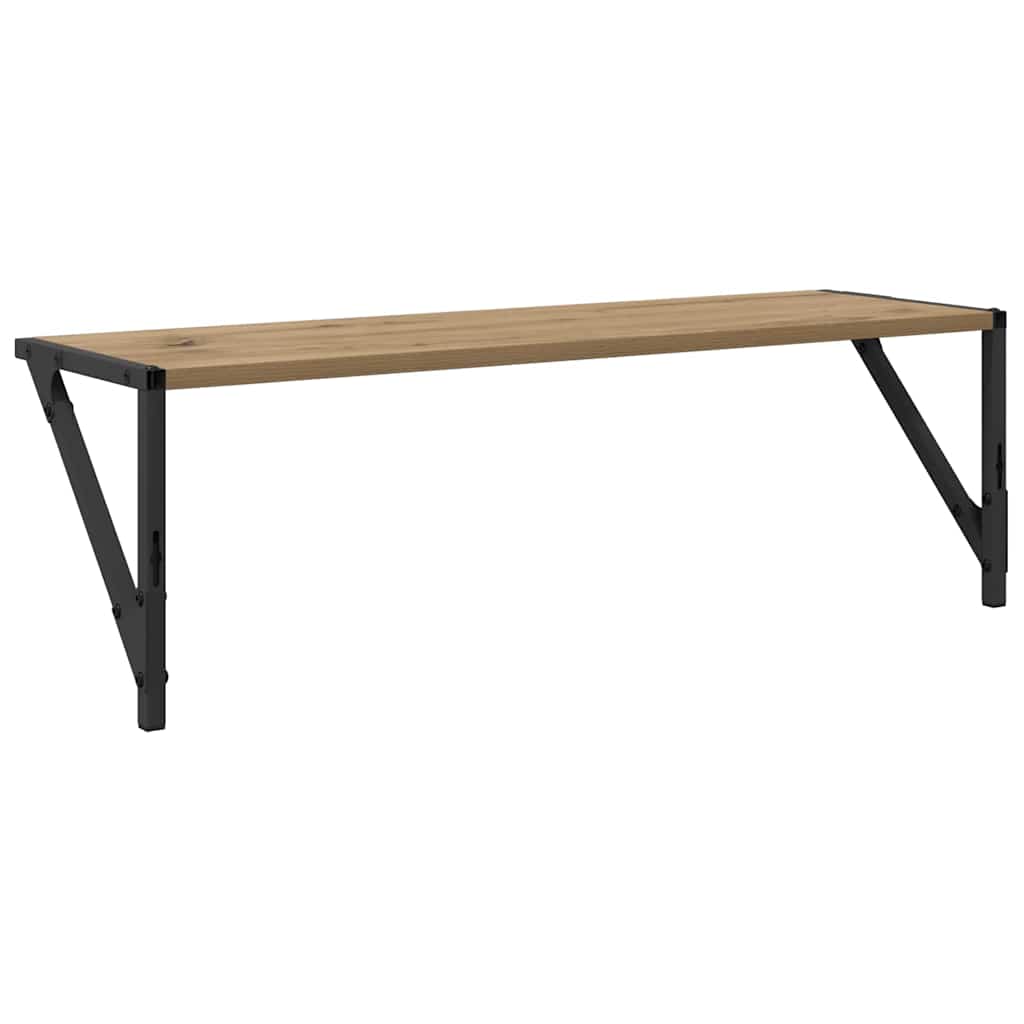 Wall Shelves Wall-Mounted 2 pcs Artisan Oak 80 x 25 x 25,5 cm