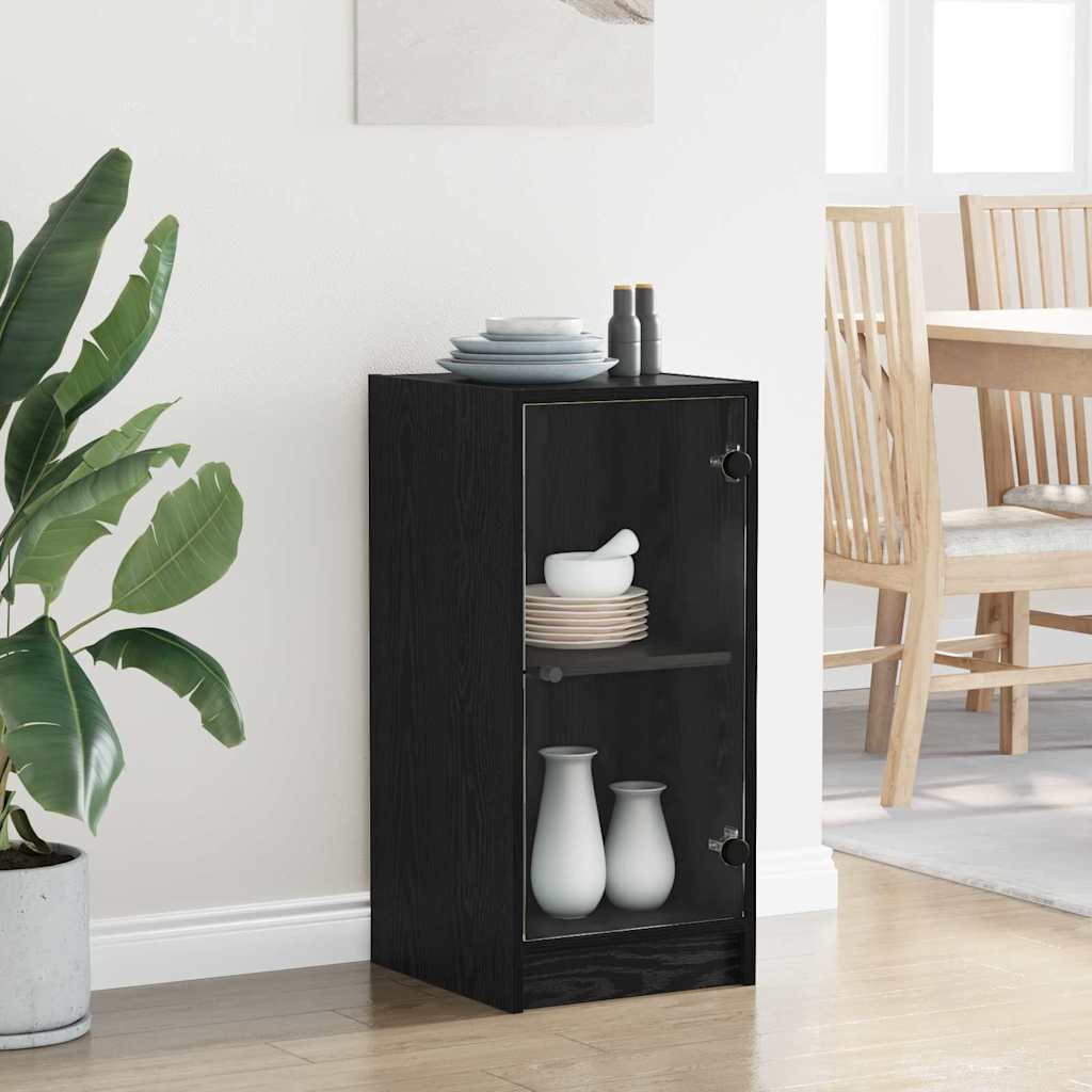 Sideboard Black oak 35 x 37 x 76 cm Engineered wood