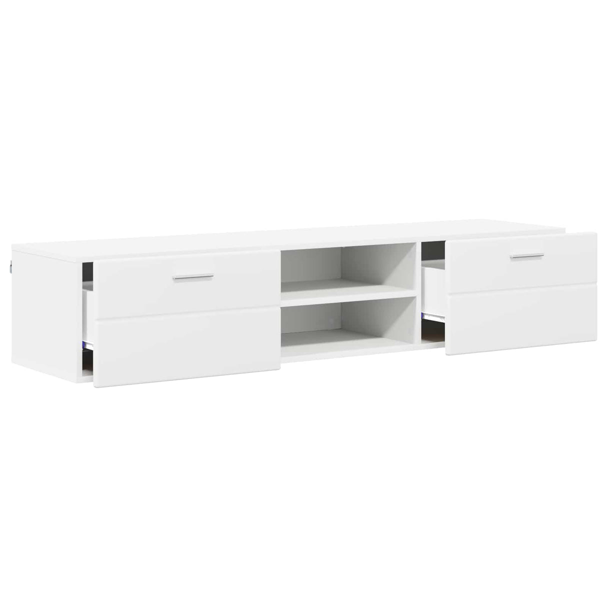 Wooden Cabinet 150 x 39 x 30 cm White Engineered Wood