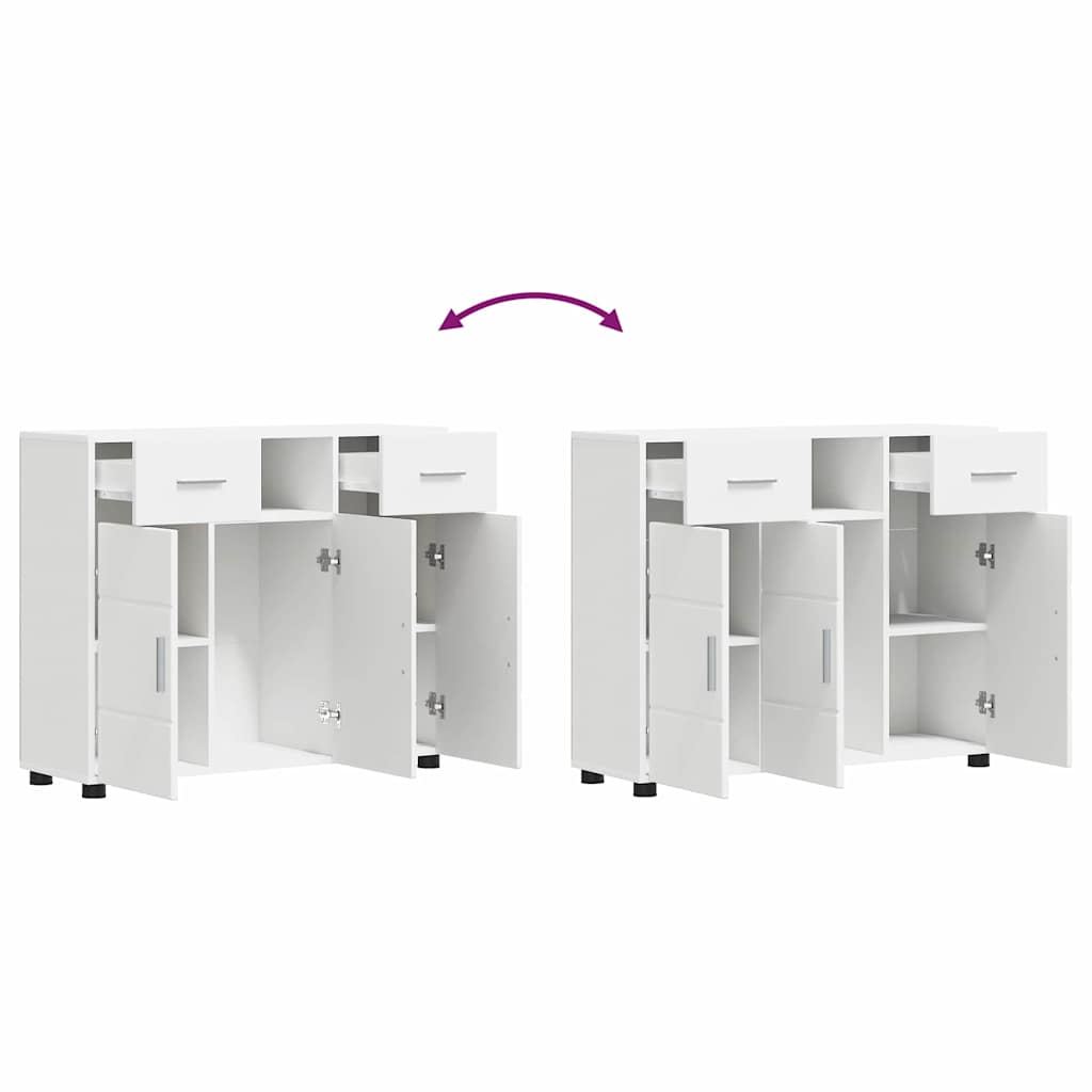 Sideboard with Drawer White 88.5 x 30.5 x 73 cm Engineered wood