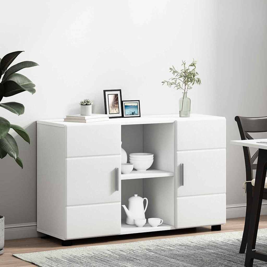 Sideboard FLORIN 88,5 x 30,5 x 55,5 cm White Engineered Wood