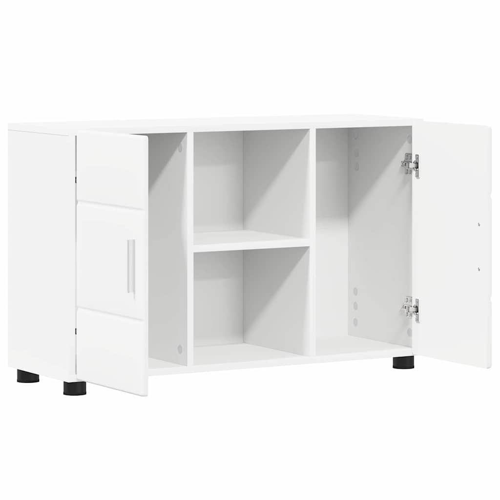 Sideboard FLORIN 88,5 x 30,5 x 55,5 cm White Engineered Wood