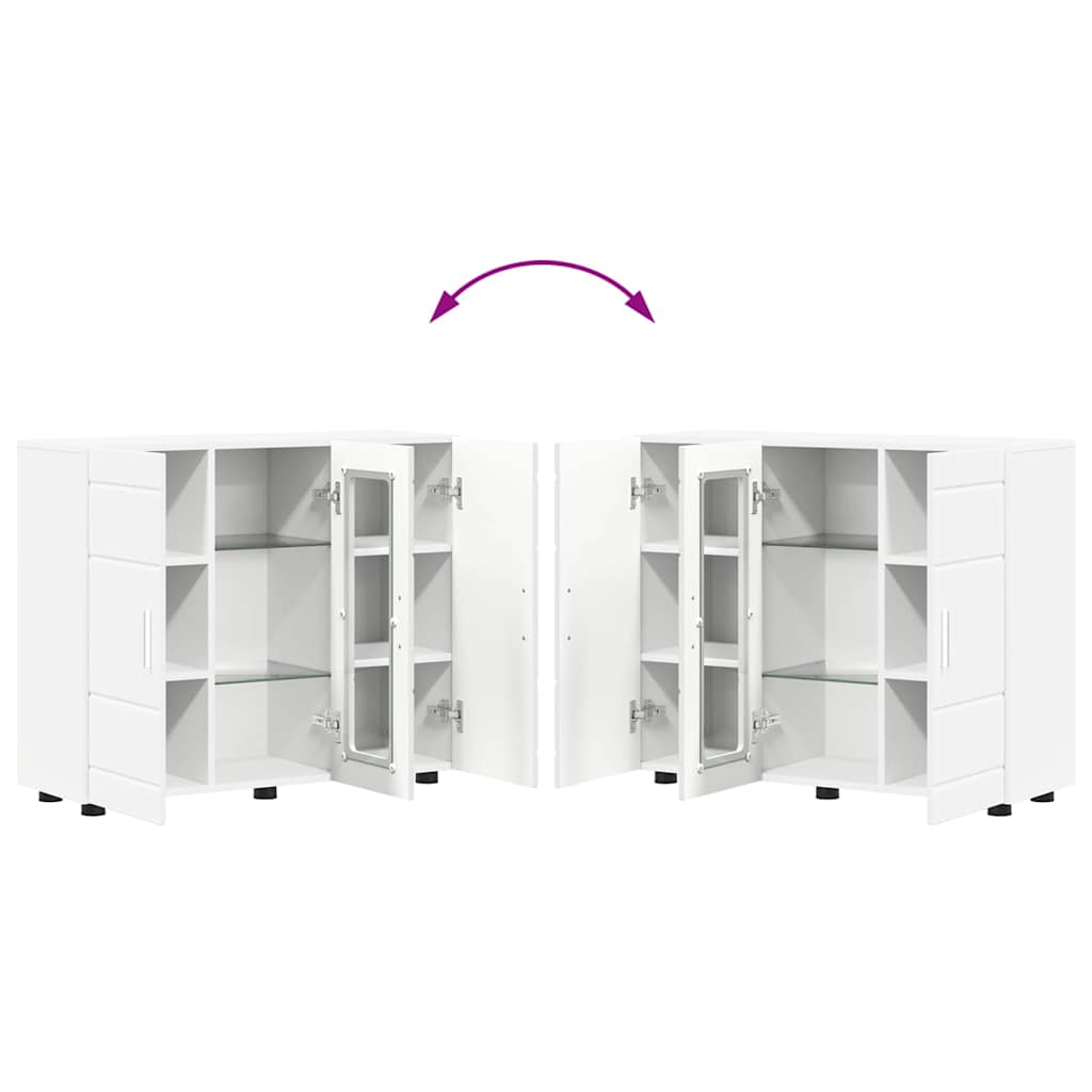 Sideboard with Shelf White 55.5 x 29 x 100 cm Engineered wood