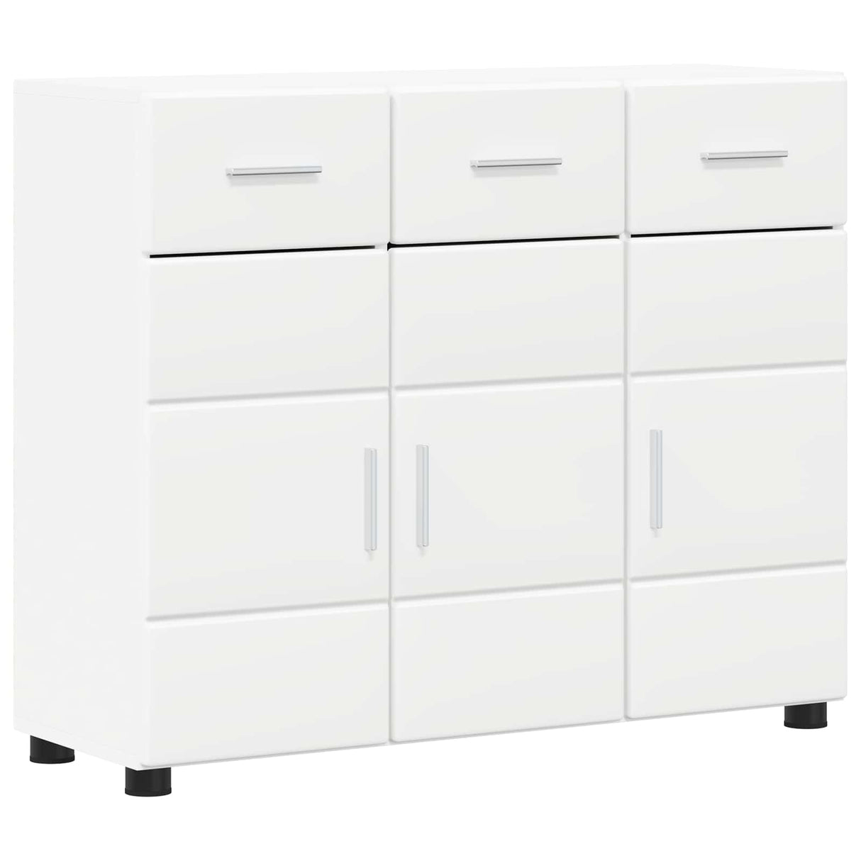 Sideboard FLORIN 88,5 x 30,5 x 73 cm White Engineered Wood