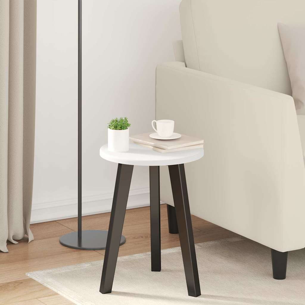 Table Top Ø 30 x 1,5 cm Round Engineered Wood White