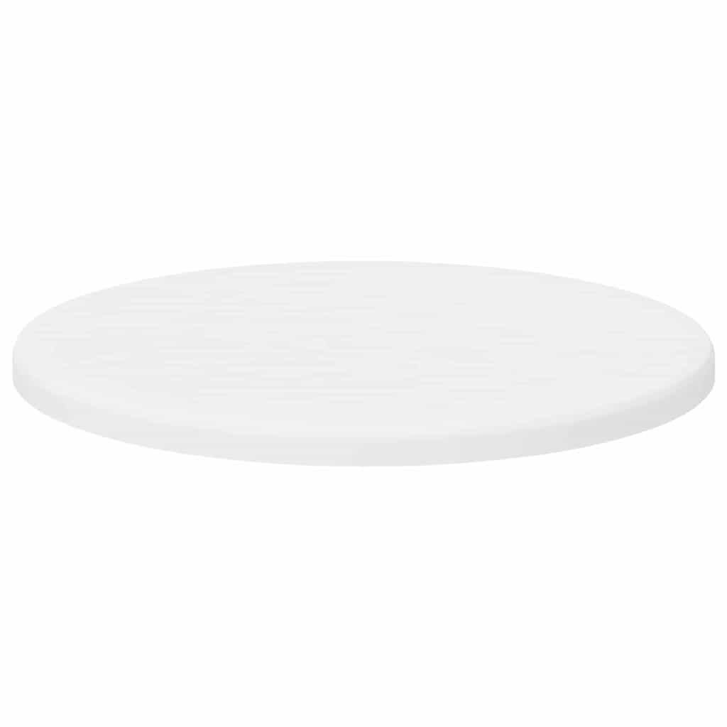 Table Top Ø 30 x 1,5 cm Round Engineered Wood White