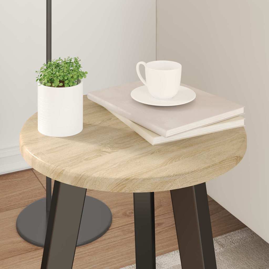 Table Top Ø 30 x 1,5 cm Round Engineered Wood Sonoma Oak