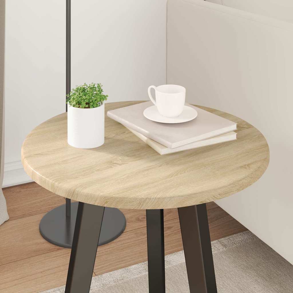 Table Top Ø 40 x 1,5 cm Round Engineered Wood Sonoma Oak