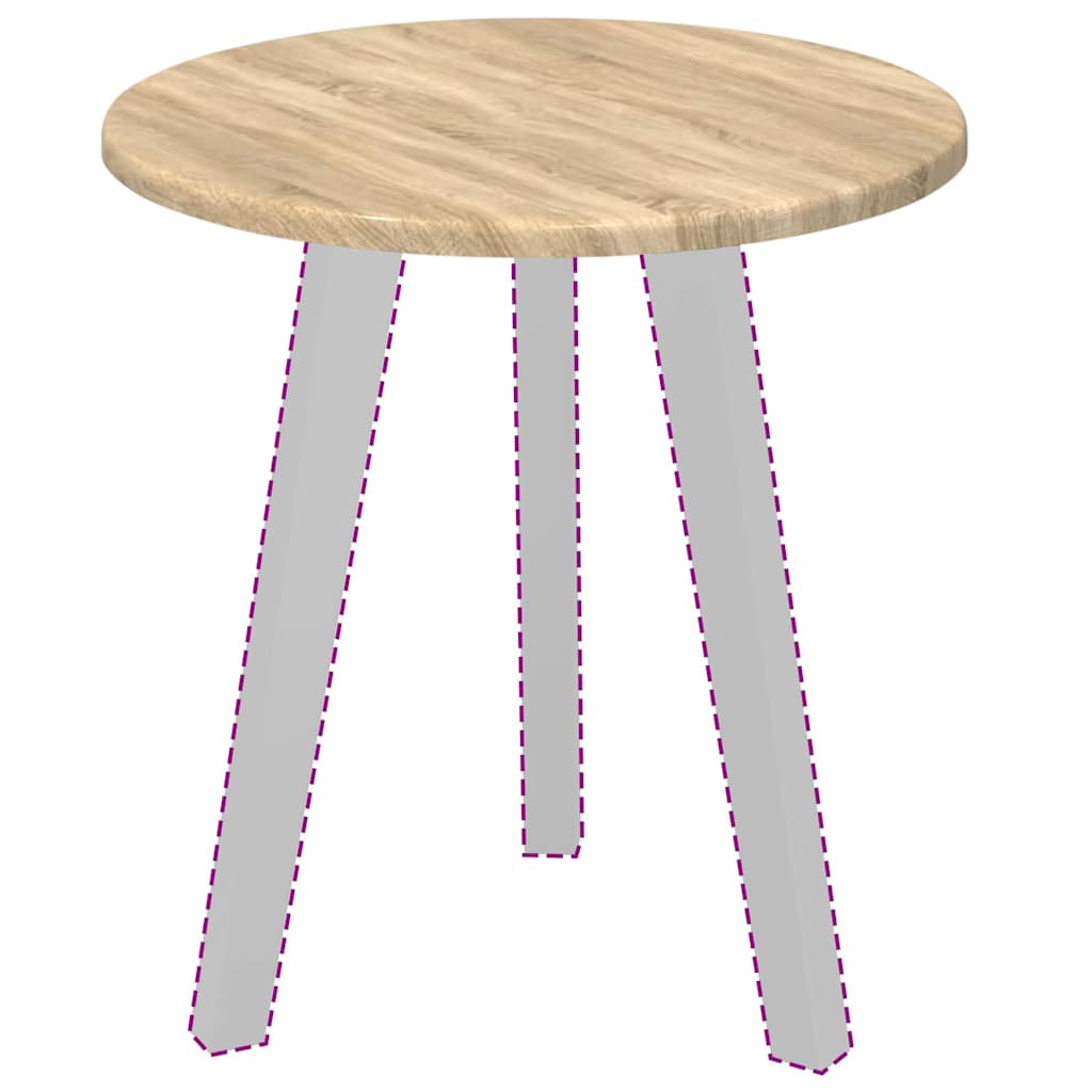 Table Top Sonoma oak 40 x 40 x 1.5 cm Engineered wood