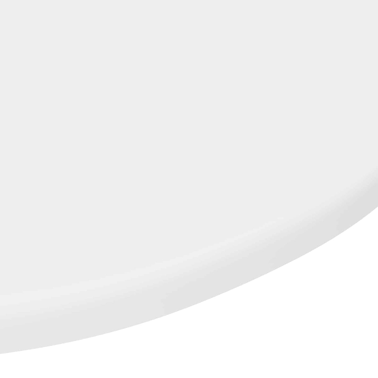Table Top Ø 50 x 1,5 cm Round Engineered Wood White
