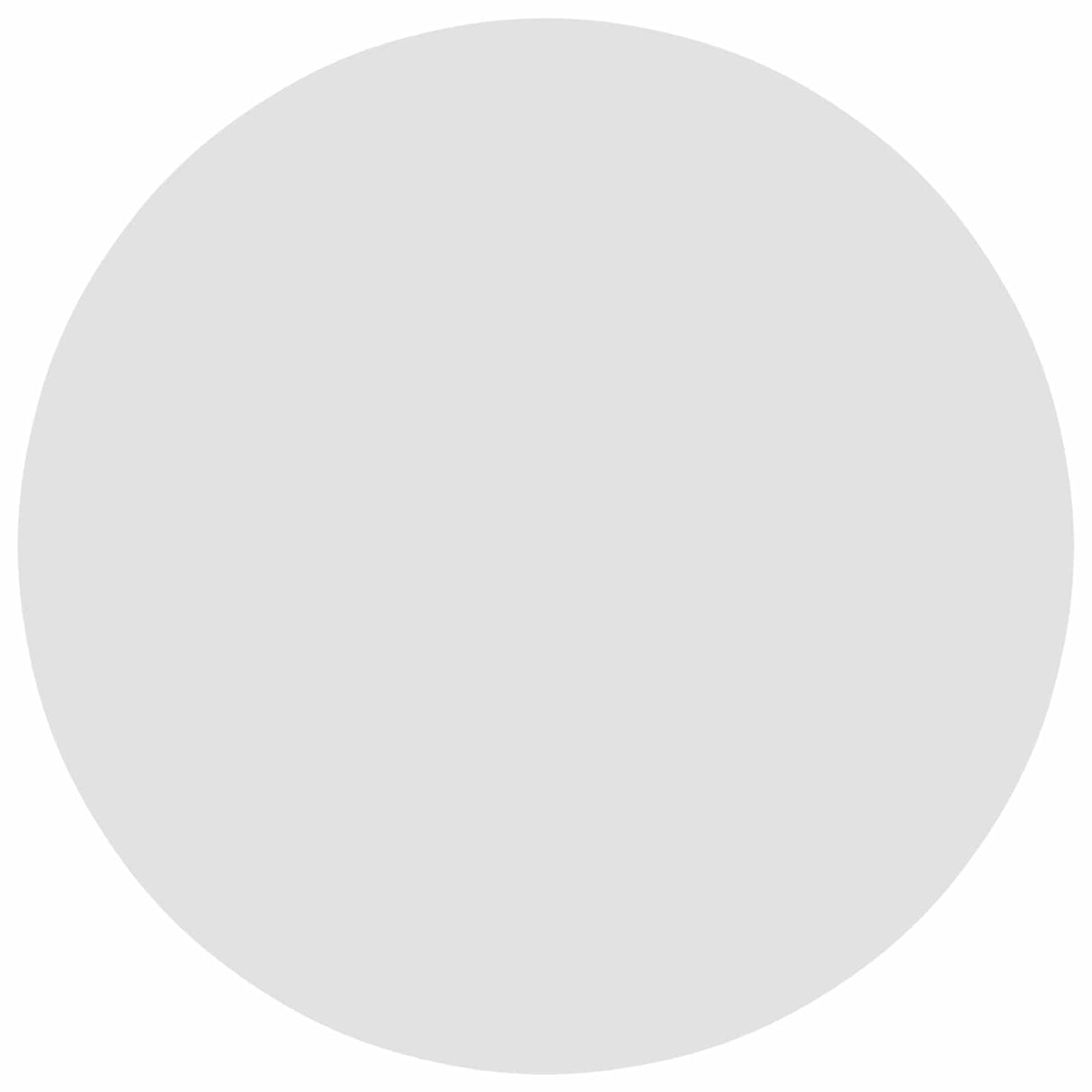 Table Top Ø 50 x 1,5 cm Round Engineered Wood White