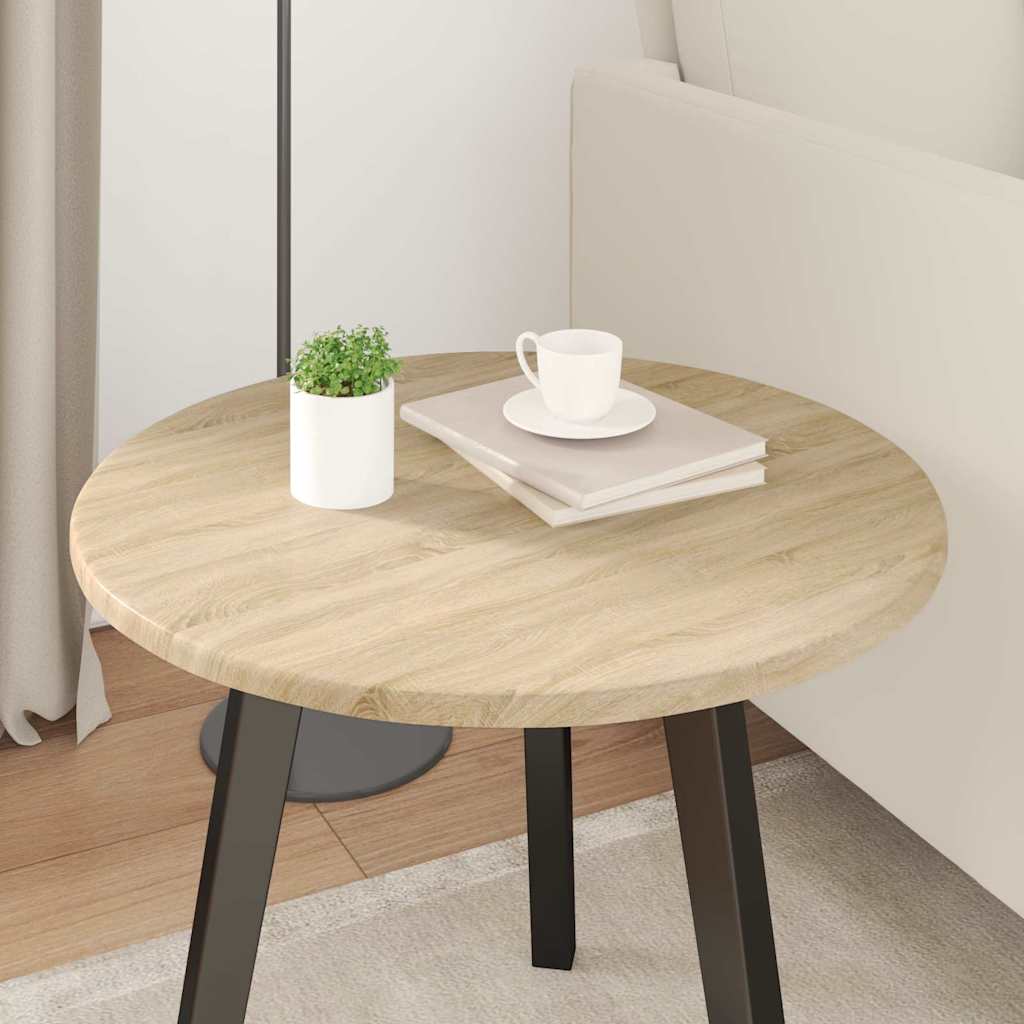 Table Top Ø 50 x 1,5 cm Round Engineered Wood Sonoma Oak