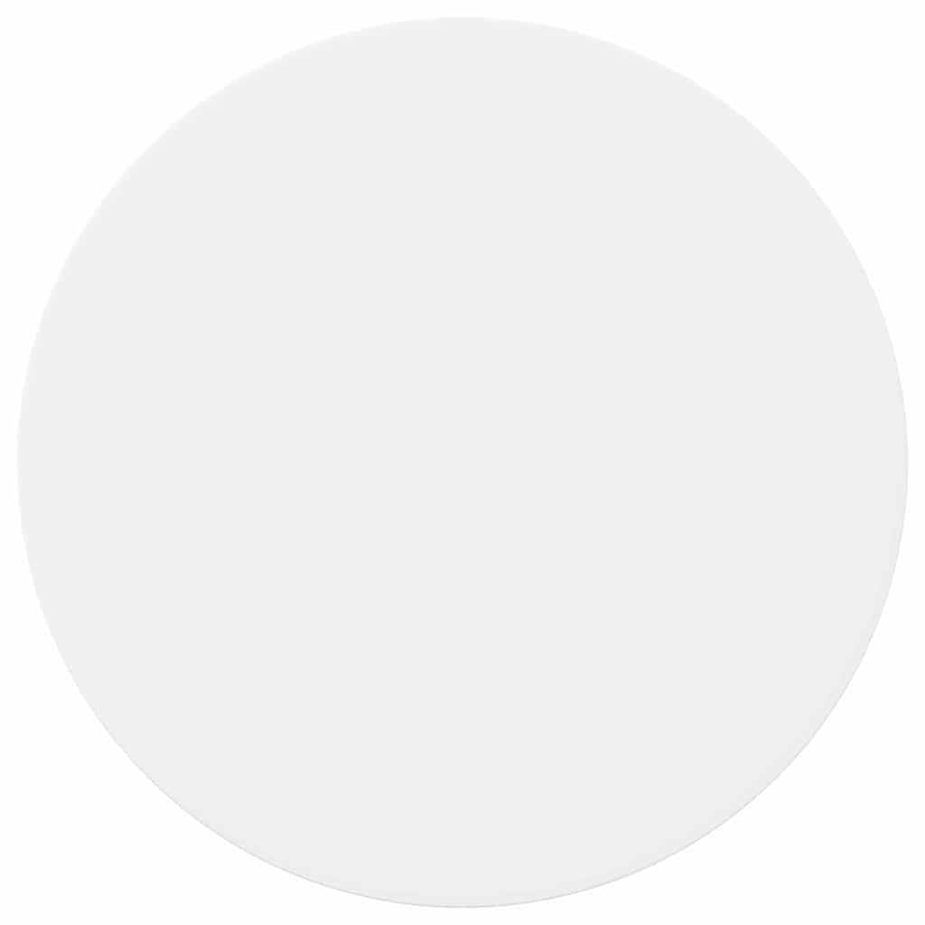 Table Top Ø 70 x 1,5 cm Round Engineered Wood White