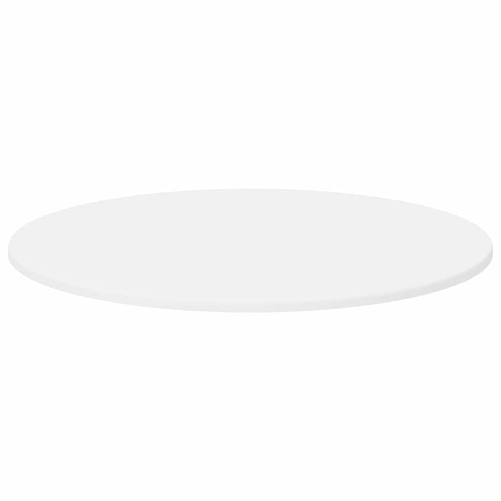 Table Top Ø 70 x 1,5 cm Round Engineered Wood White