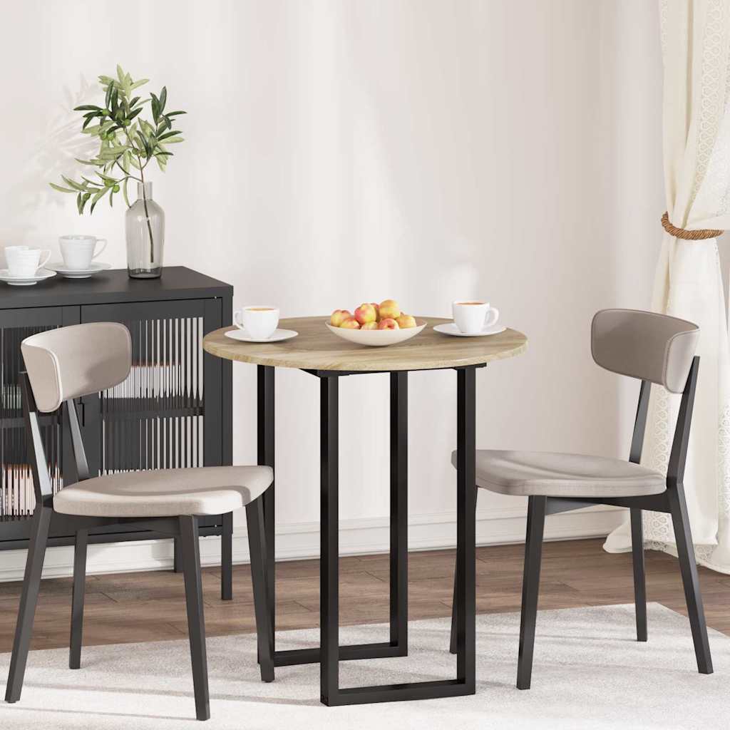 Table Top Sonoma oak 70 x 70 x 1.5 cm Engineered wood