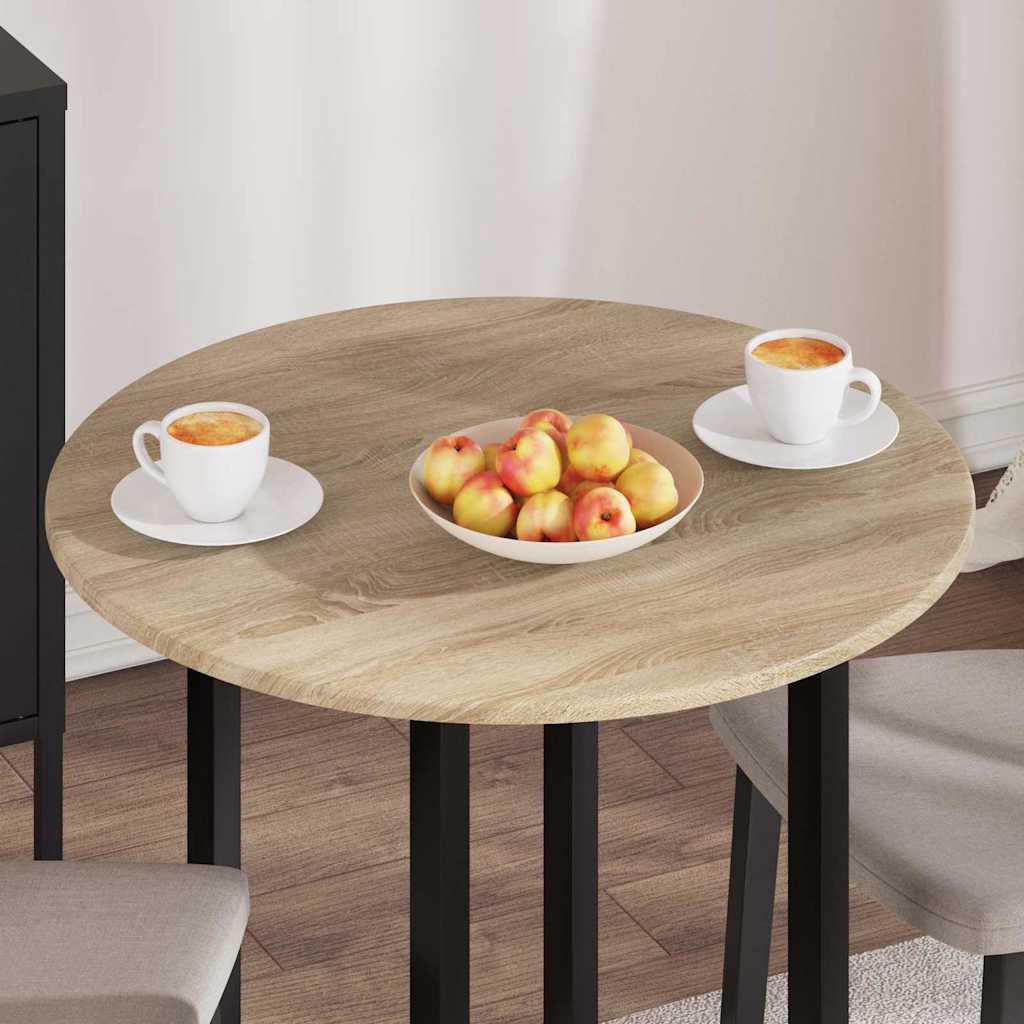 Table Top Ø 70 x 1,5 cm Round Engineered Wood Sonoma Oak