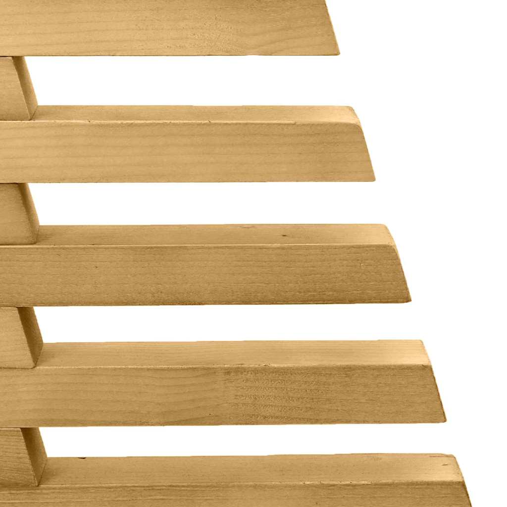 Wooden Christmas Tree with Stand Brown 180 cm Solid pine wood