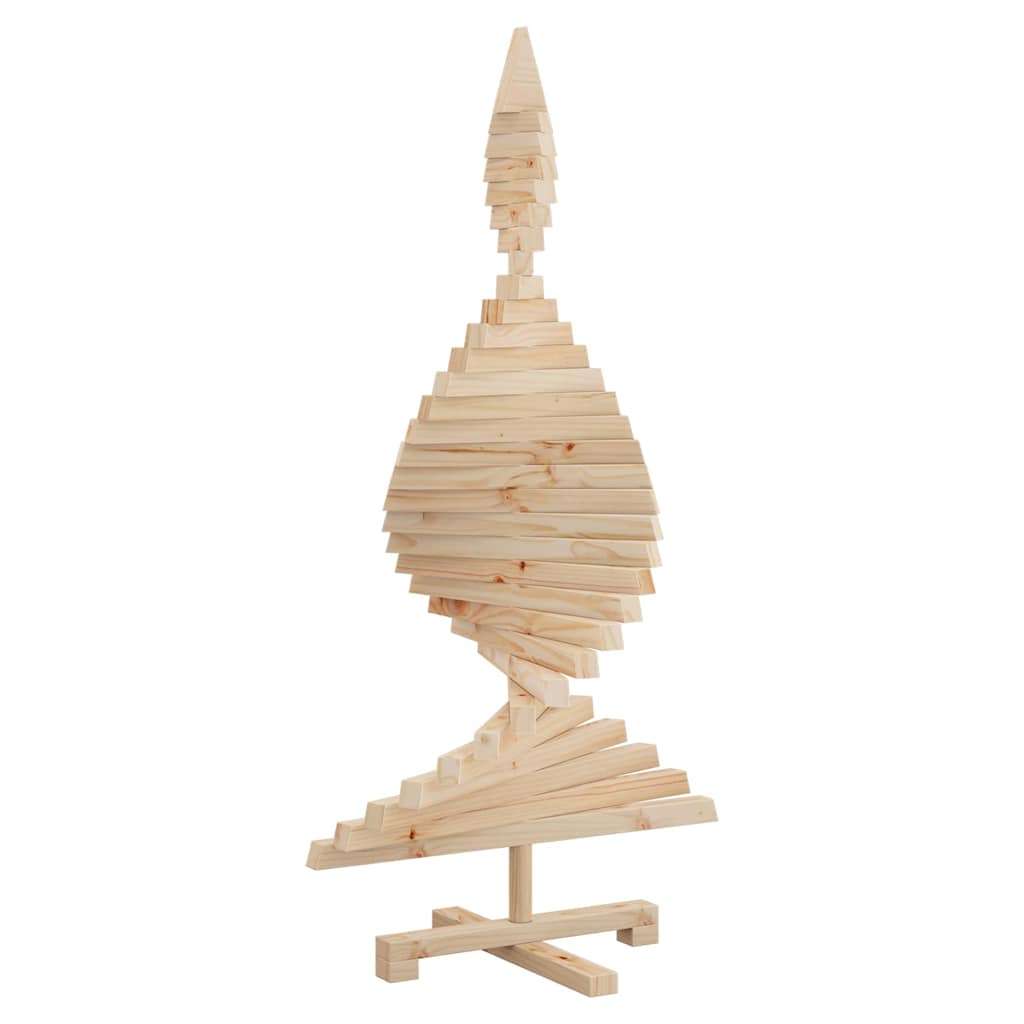 Christmas Trees with Stand Natural 120 cm Solid pine wood