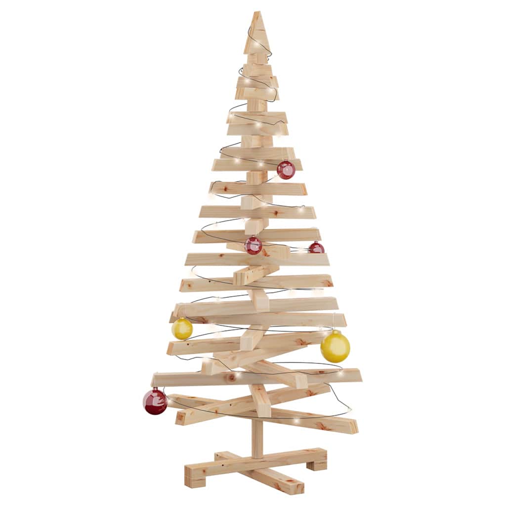 Christmas Trees with Stand Natural 120 cm Solid pine wood