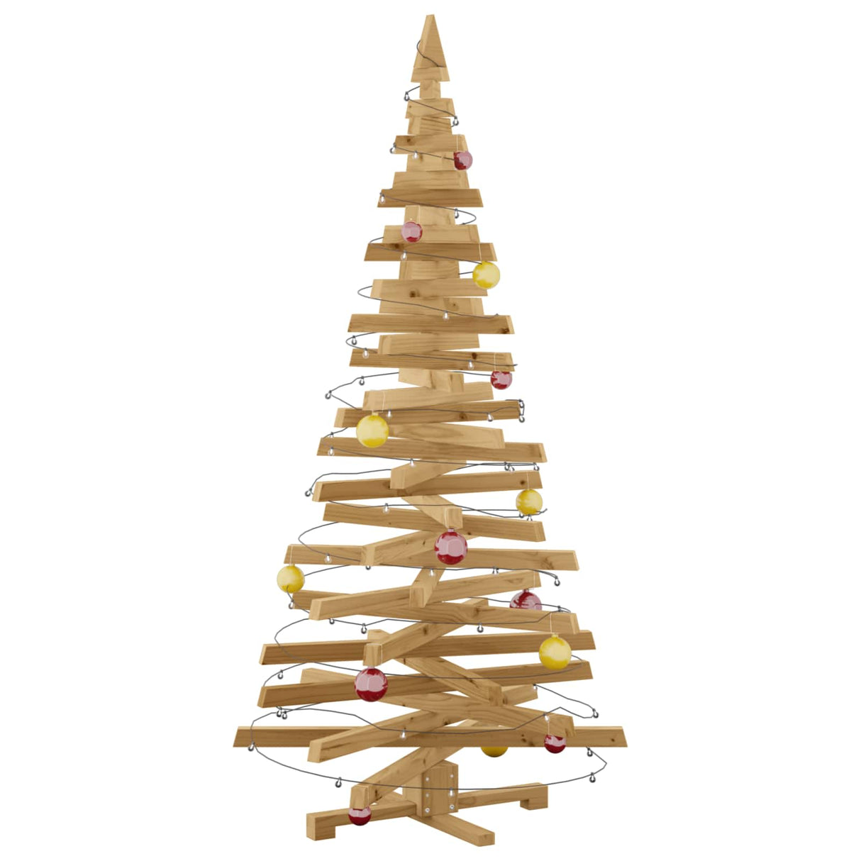Christmas Trees with Stand Brown 180 cm Solid pine wood