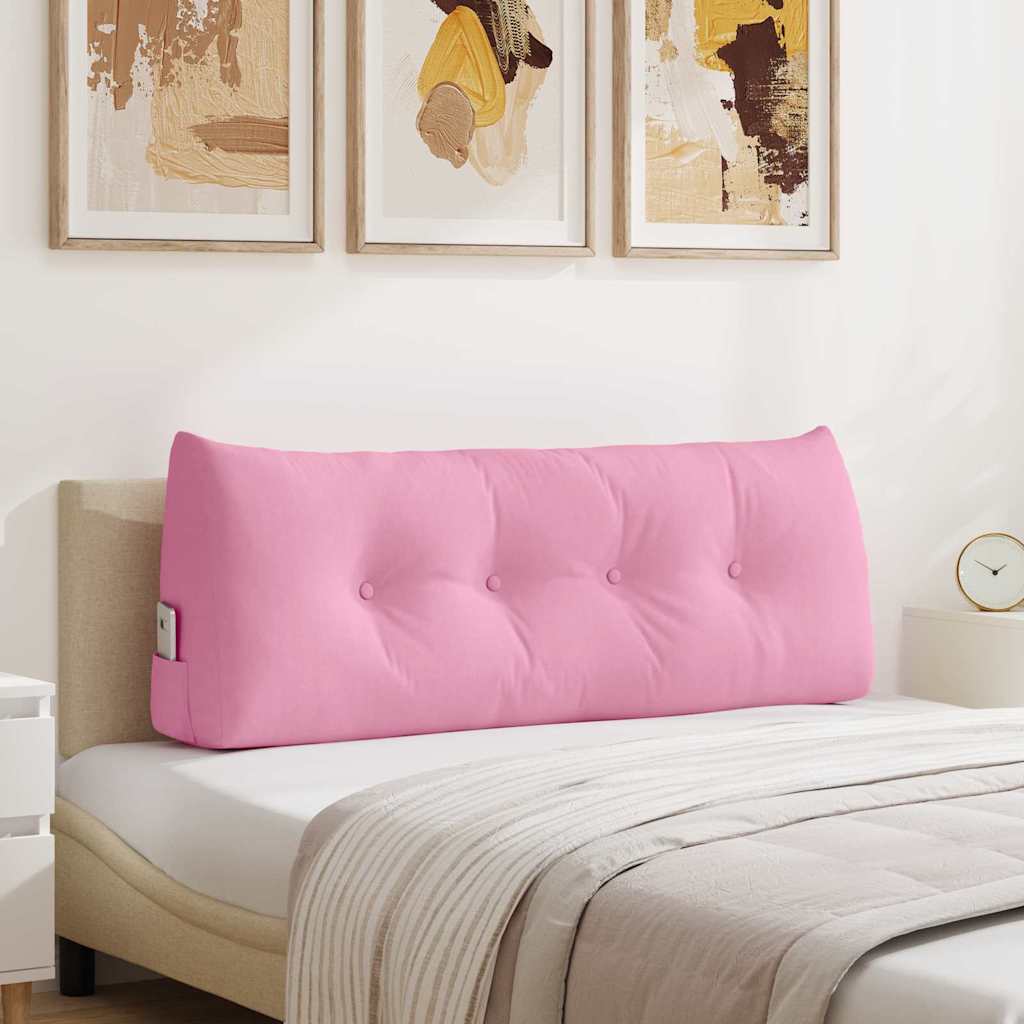 Back Pillow Pink 120 x 24 x 50 cm Fabric
