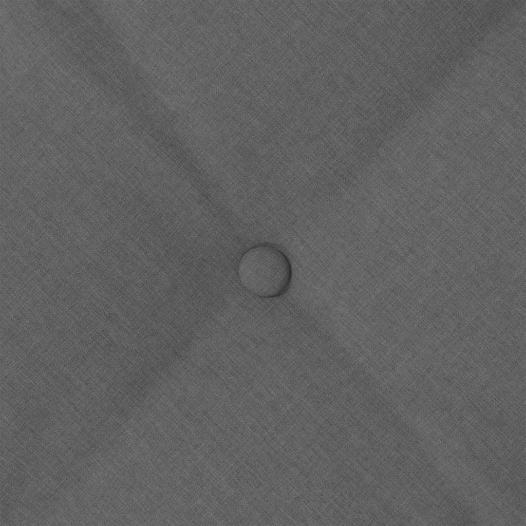 Back Pillow Dark Grey 160 x 19 x 50 cm Fabric