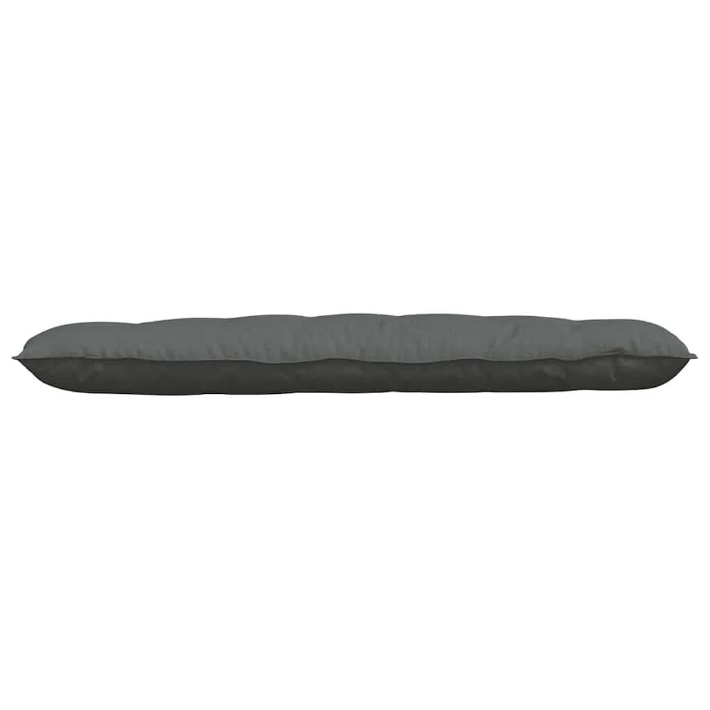 Back Pillow Dark Grey 160 x 19 x 50 cm Fabric