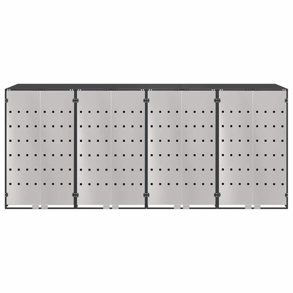 Wheelie Bin Storage for 3 Bins Steel Anthracite