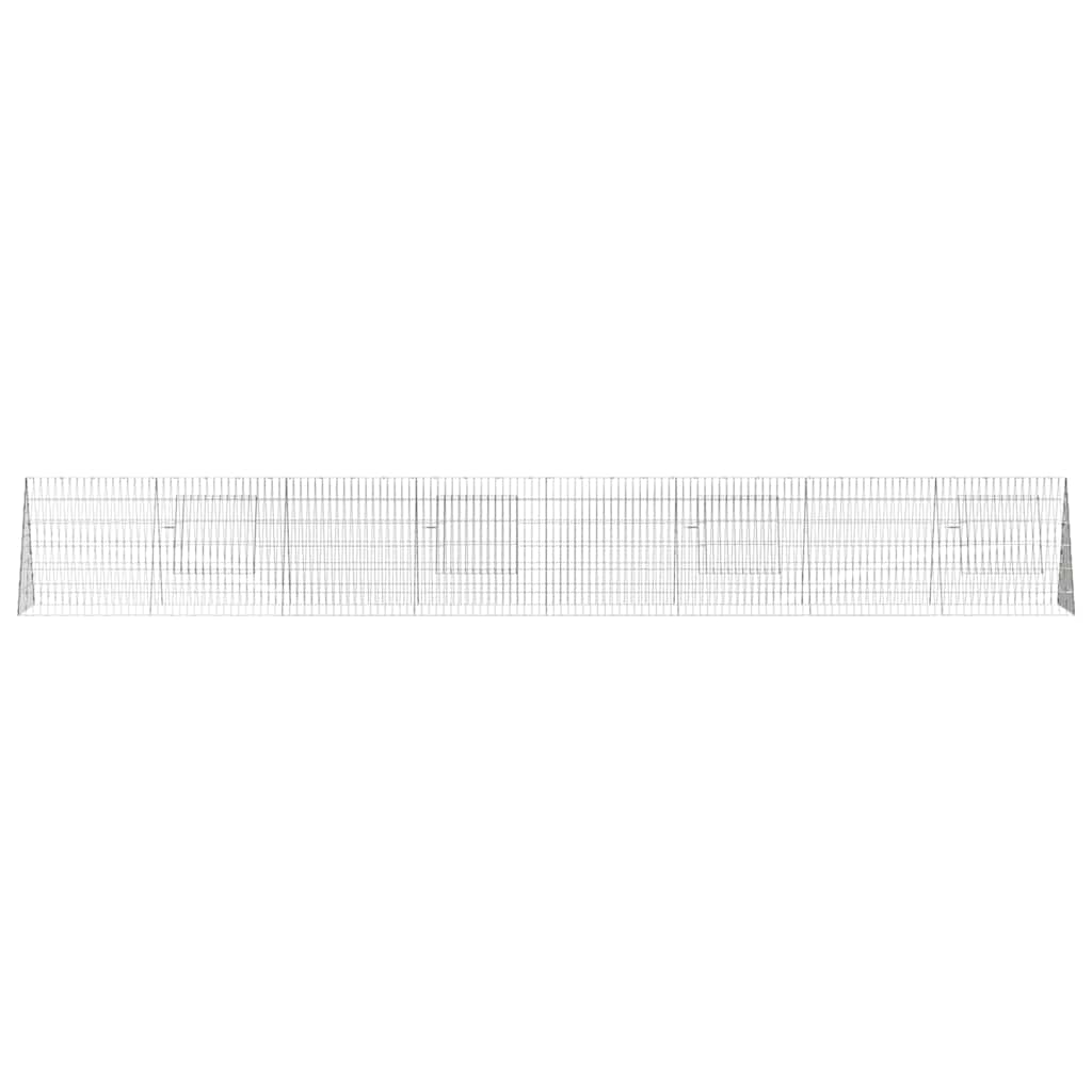 Chicken Cage Silver 430 x 55 x 55 cm Galvanised Steel
