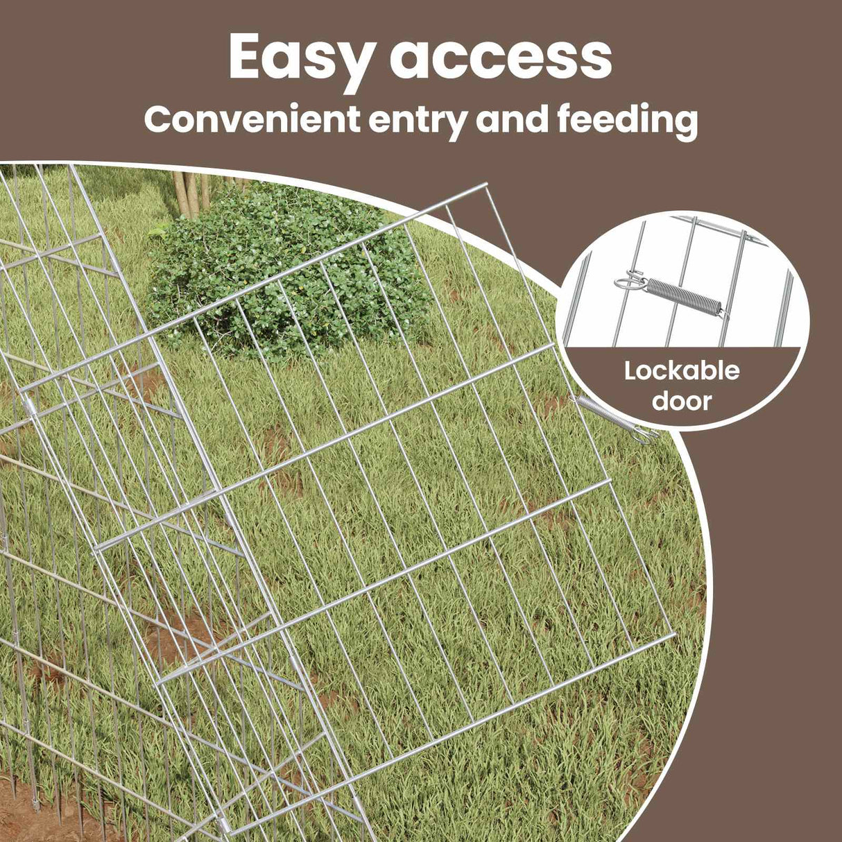 Chicken Cage Silver 110 x 100 x 85 cm Galvanised Steel