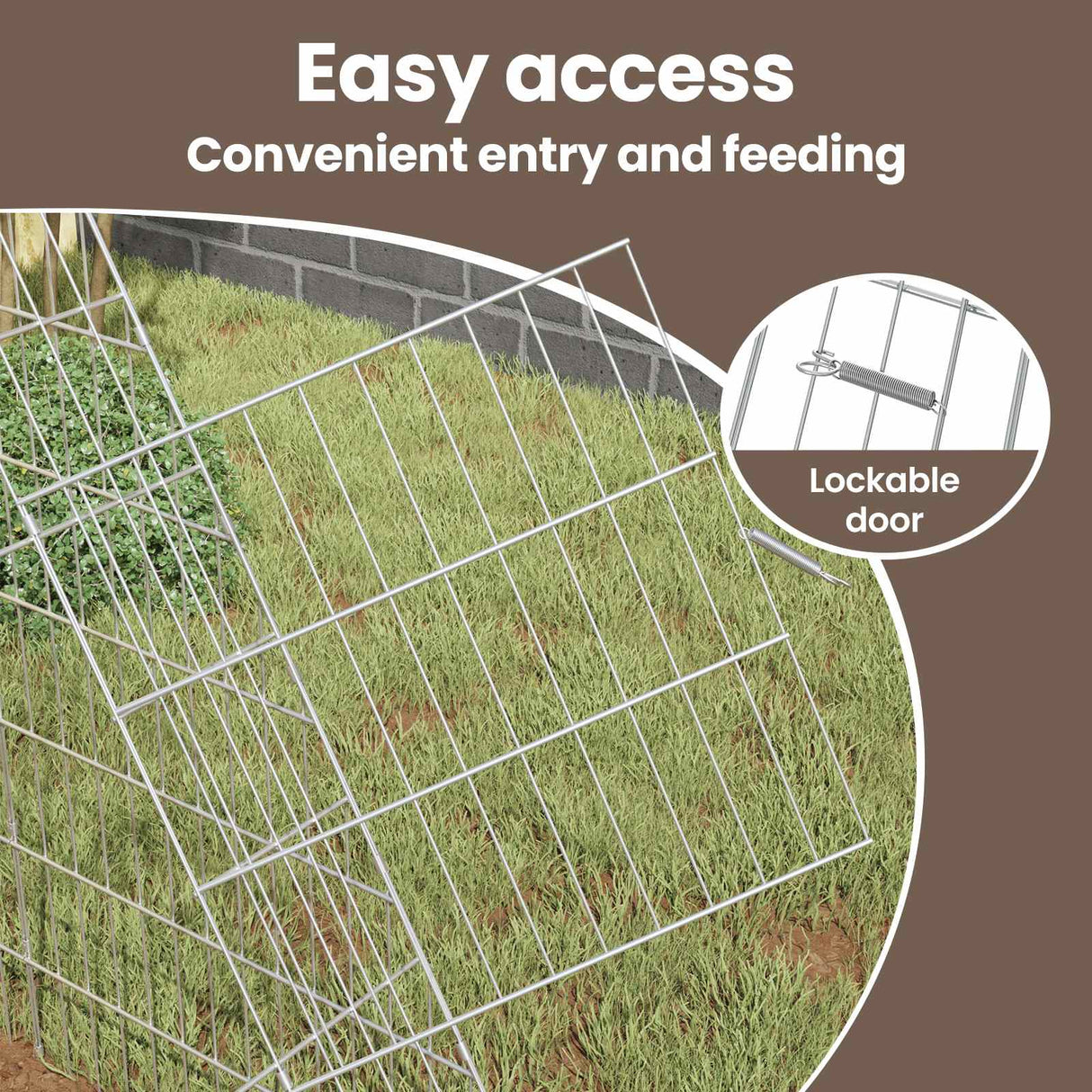 Chicken Cage Silver 215 x 100 x 85 cm Galvanised Steel