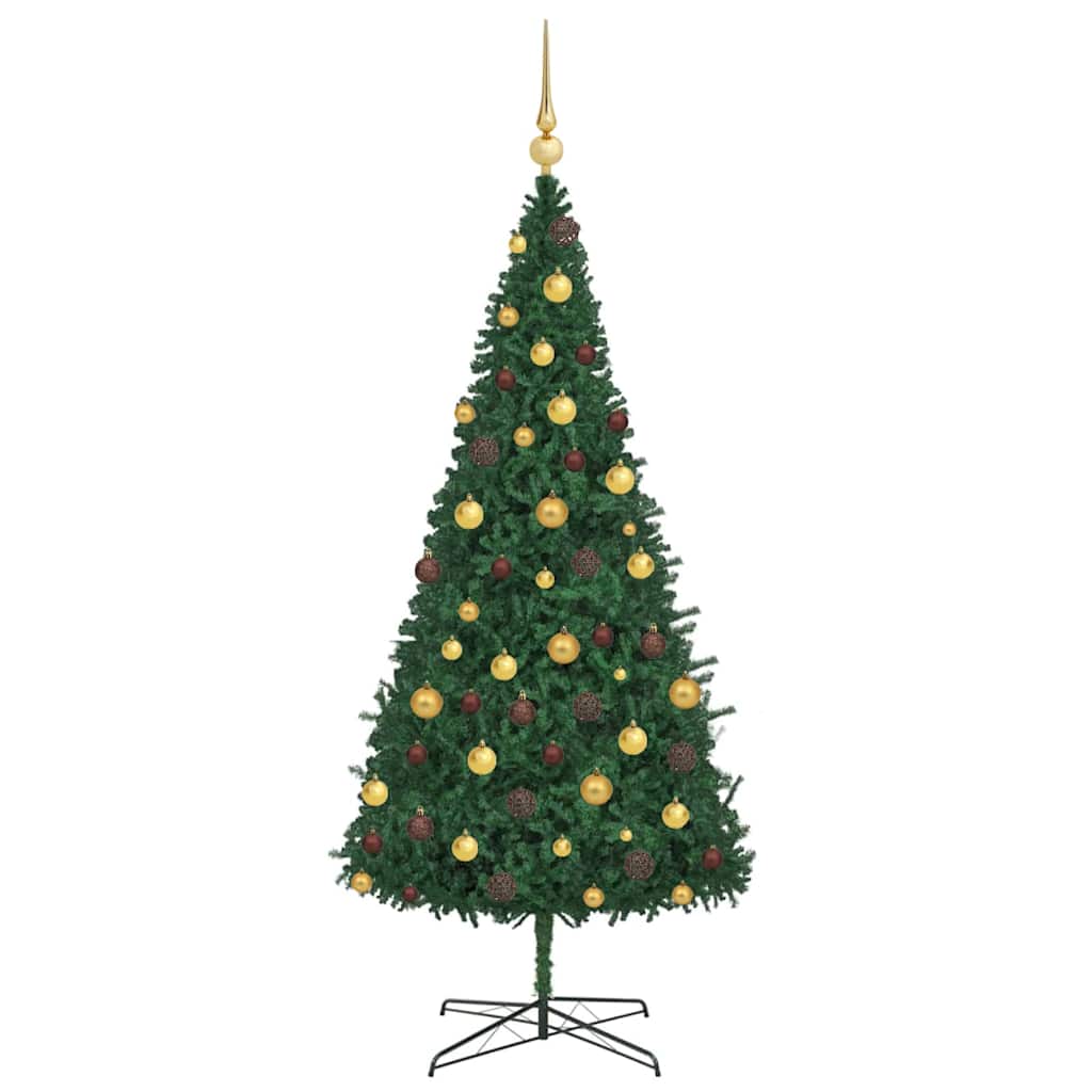 Christmas Tree with Decorative String Lights Green 400 cm PVC