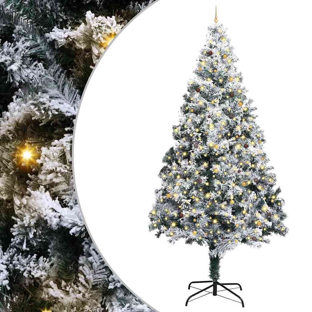 Artificial Pre-lit Christmas Tree with Ball Set Green 400 cm