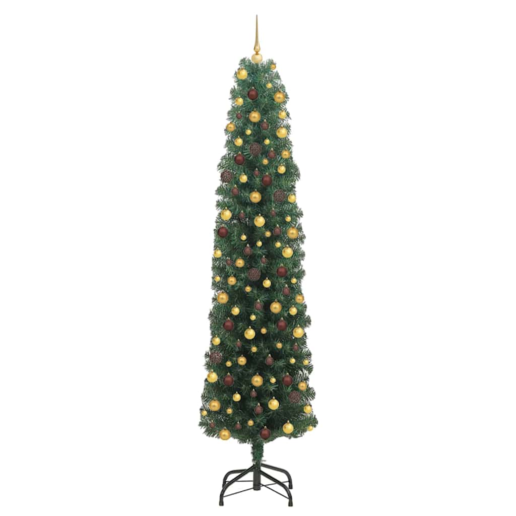 Artificial Christmas Tree with 300 LEDs with Stand Green 210 cm