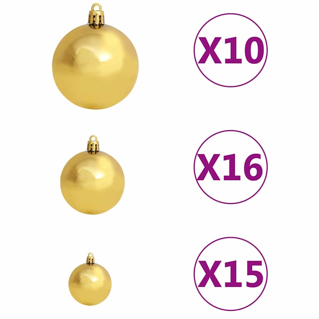 Artificial Christmas Tree with 300 LEDs with Stand Green 210 cm